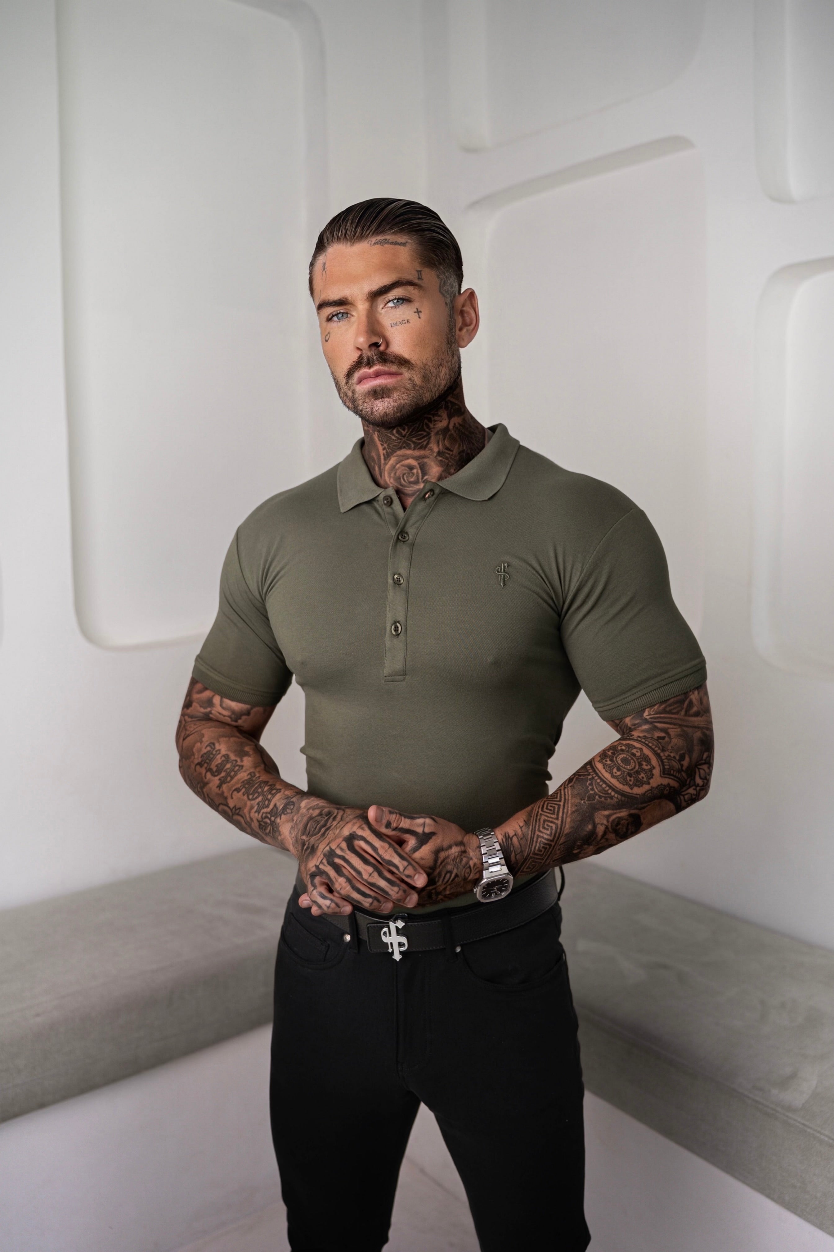 Classic Khaki Polo Shirt - FSH043