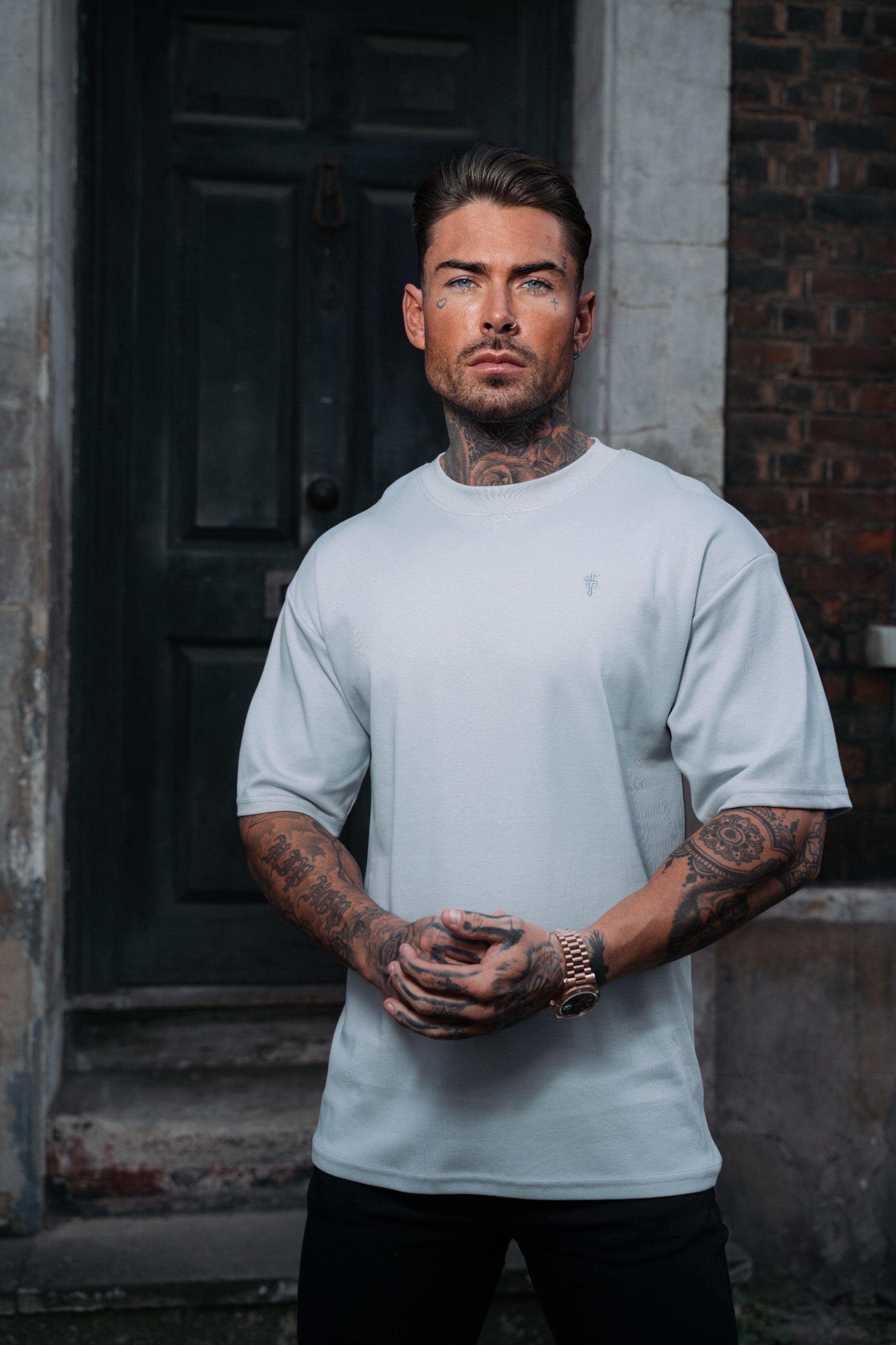 Tonal Emblem Oversized Crew