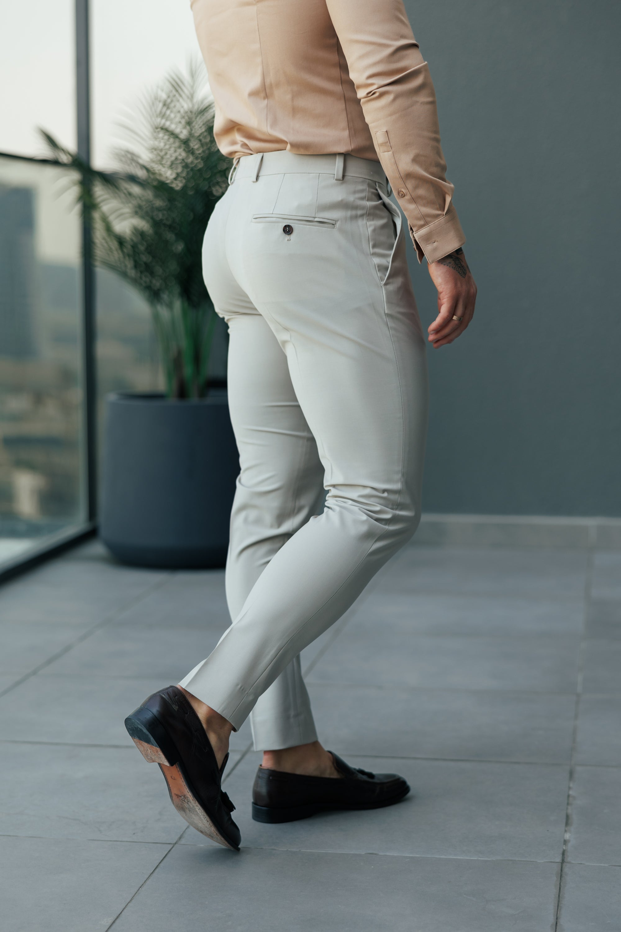 Father Sons Slim Formal Stone Stretch Pants - FST029  