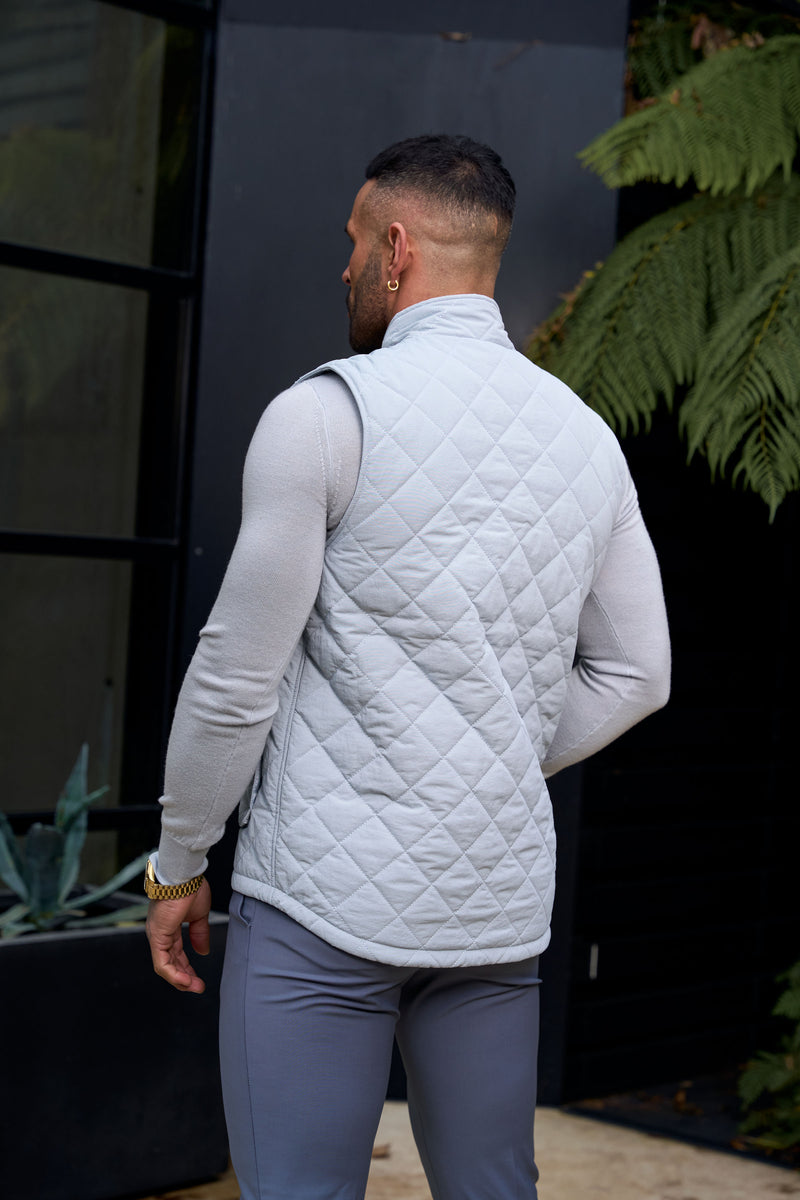 FS Grey Padded Gilet With Front Pockets  - FSN211 (PRE ORDER 14TH DECEMBER) 