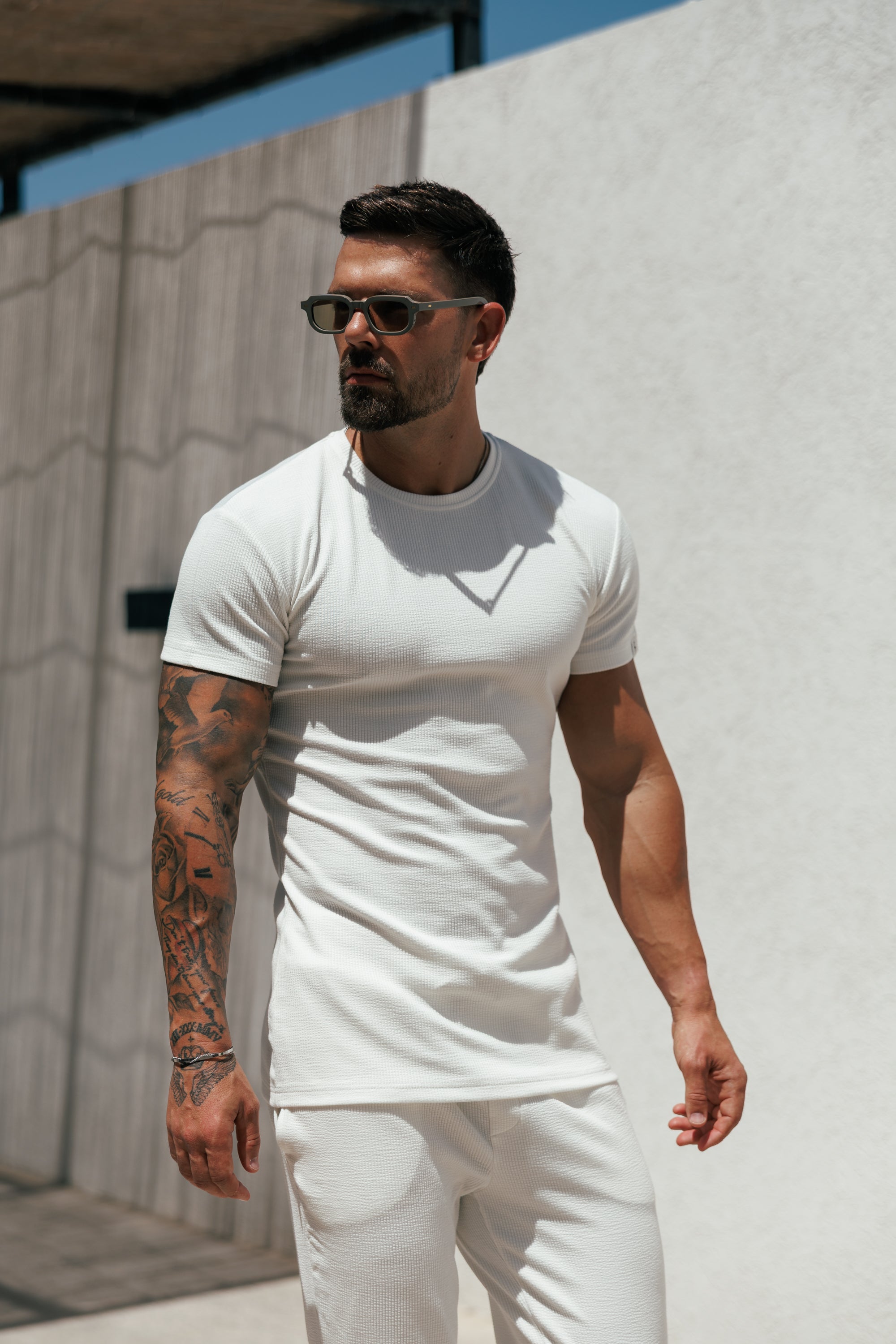 Jersey Cord White T-Shirt - FSR093 (PRE ORDER 12TH JUNE)
