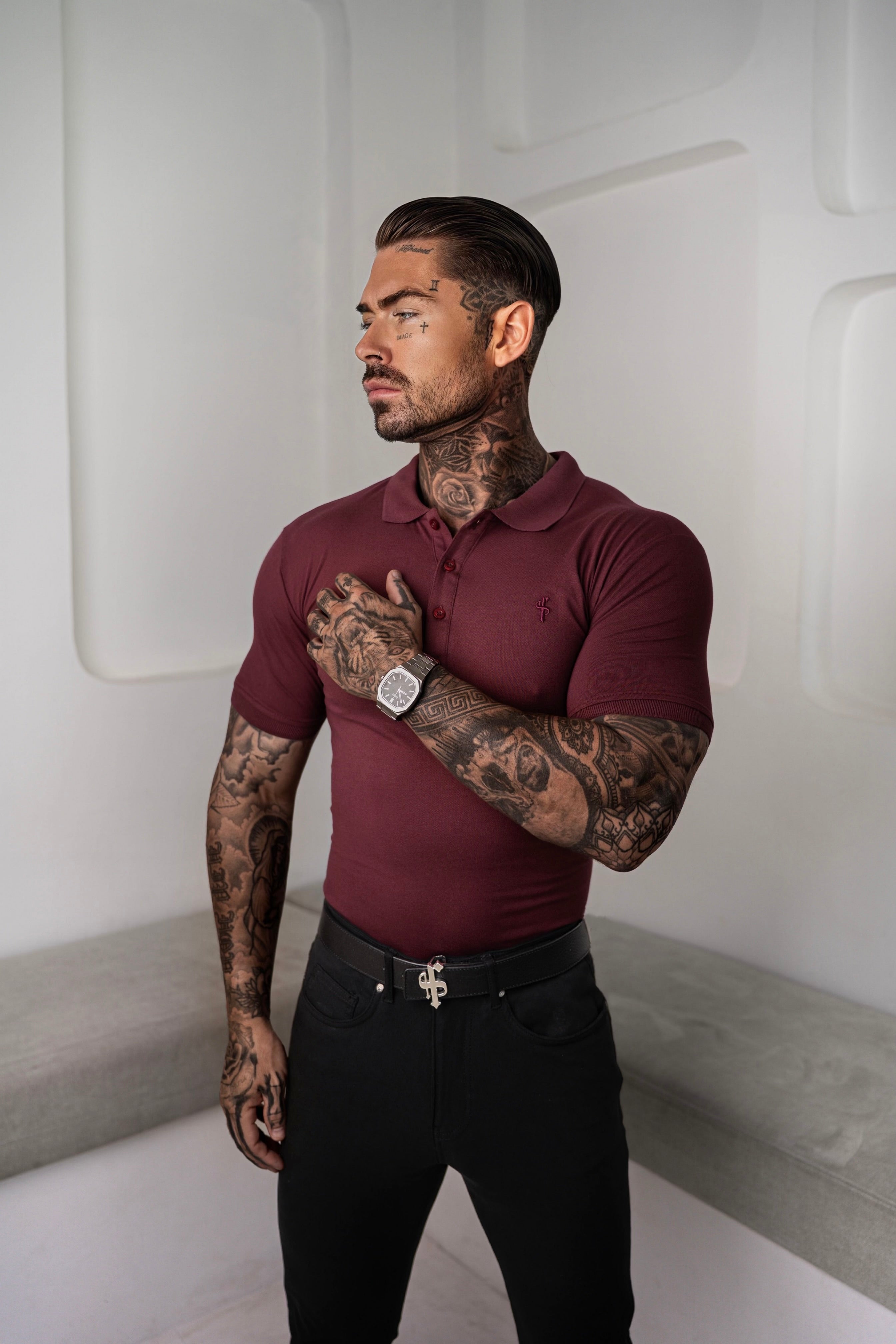 Classic Burgundy Polo Shirt - FSH042