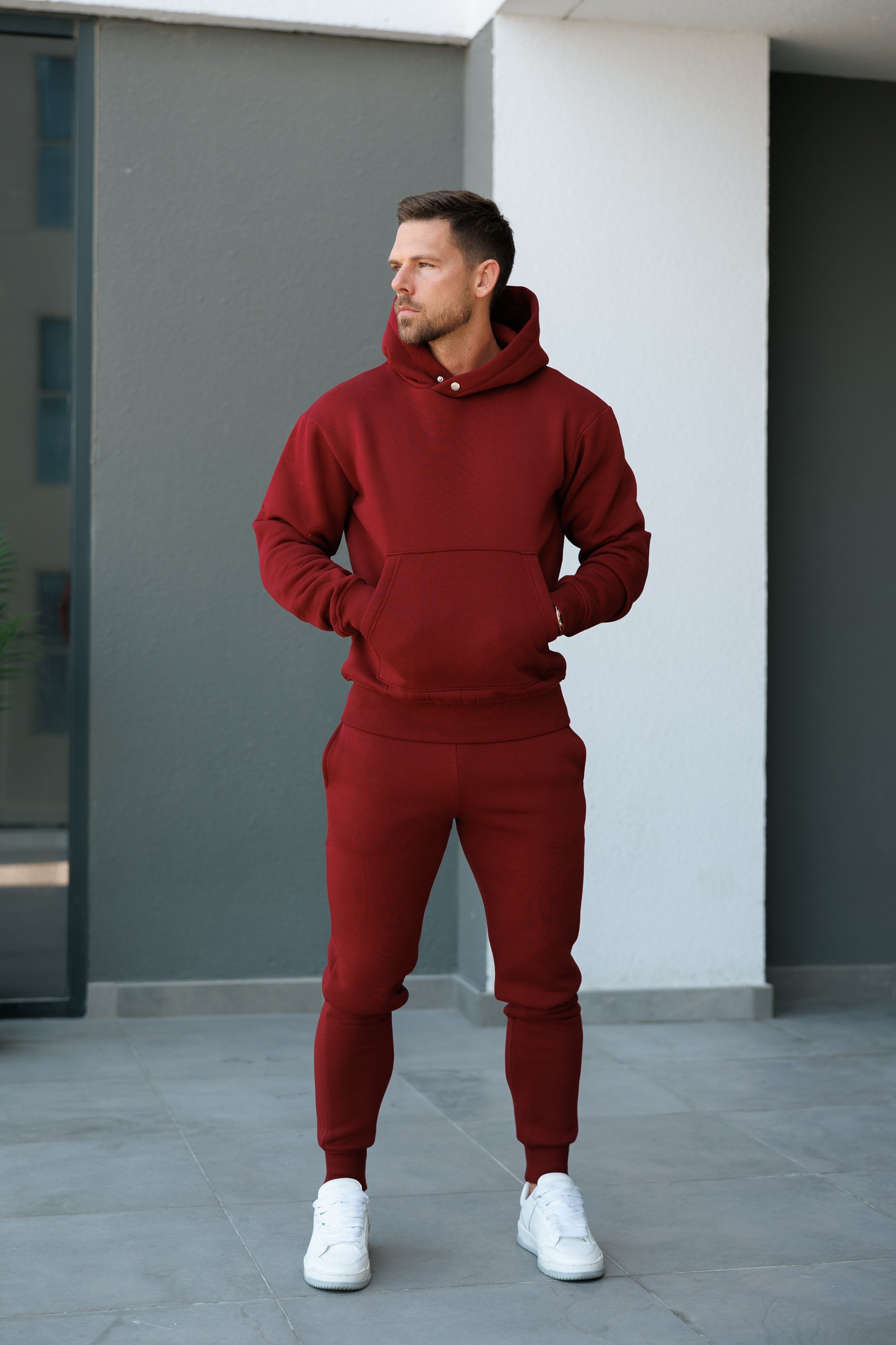 Burgundy Oversized Bottoms - FSR010