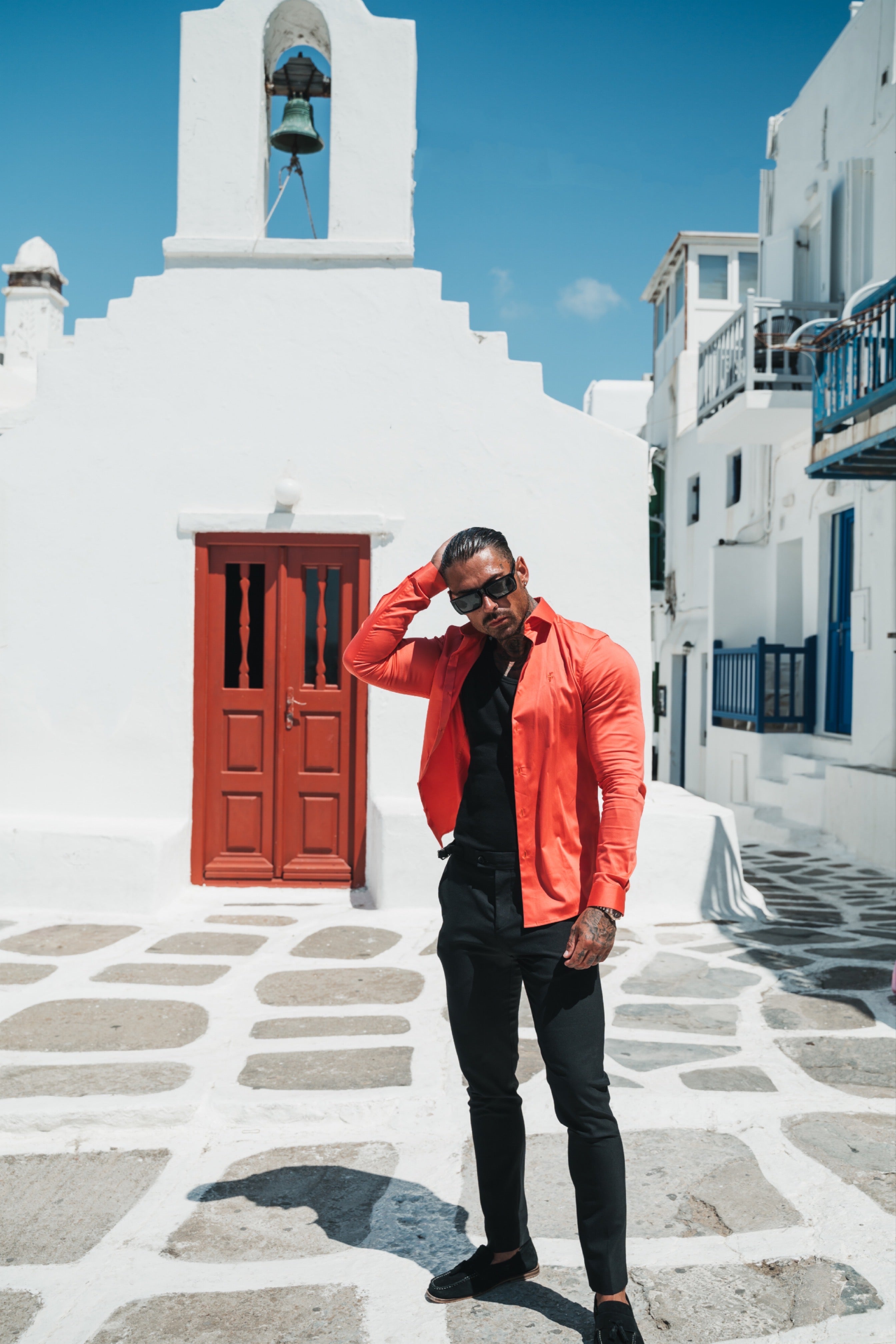 Slim Sateen Coral Long Sleeve - FS969