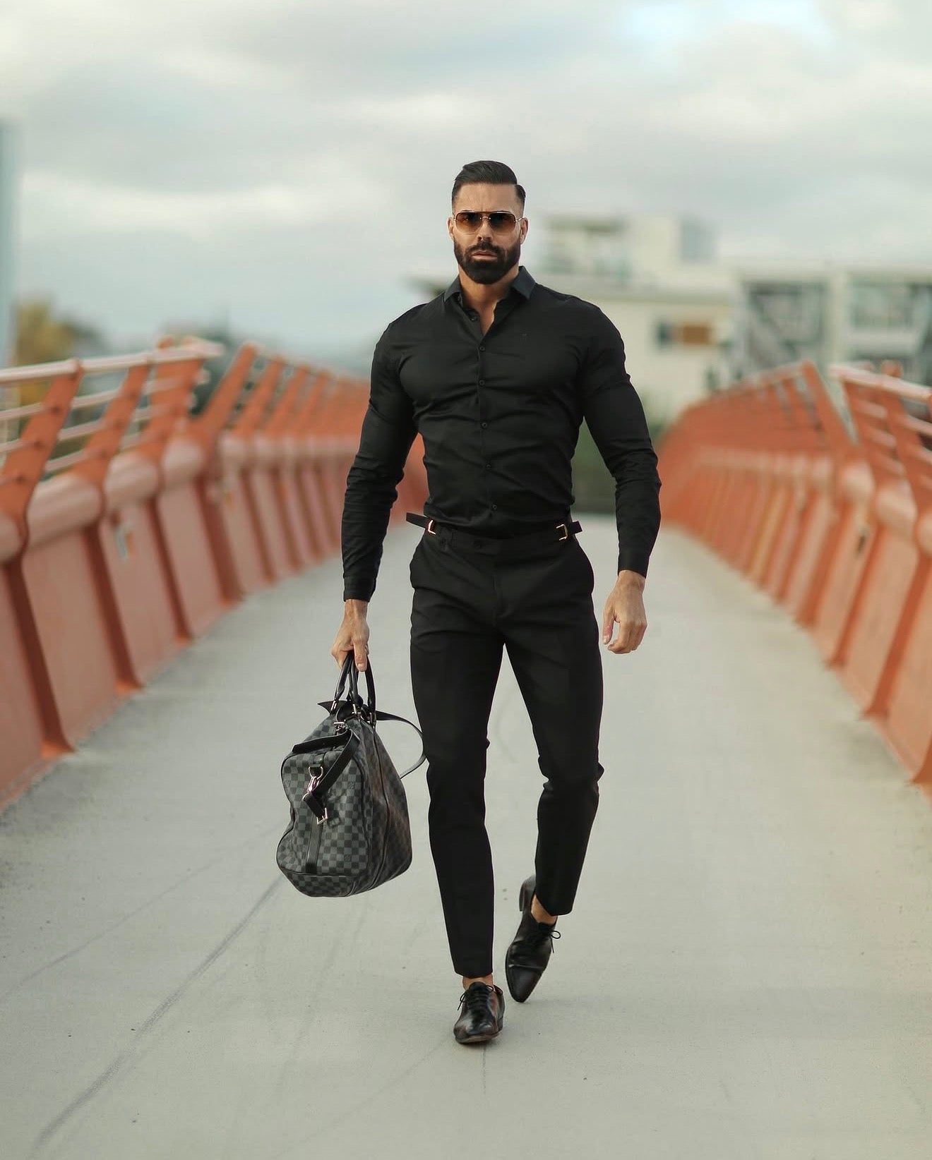 Ares Muscle Fit Advanced Stretch Black Cutaway Collar Shirt  - FS1242