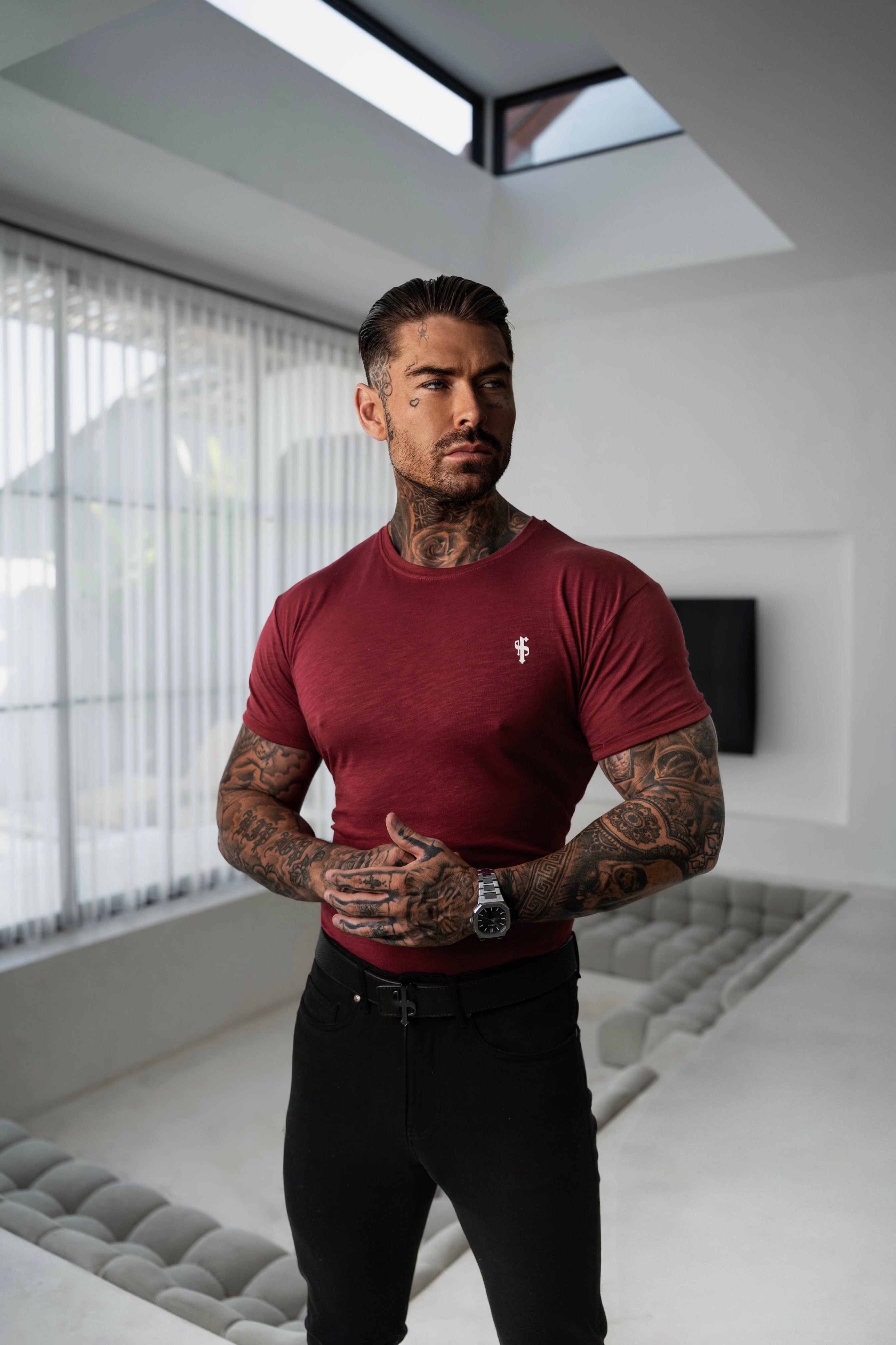 Wine Slub Crew T-Shirt - FSH1380