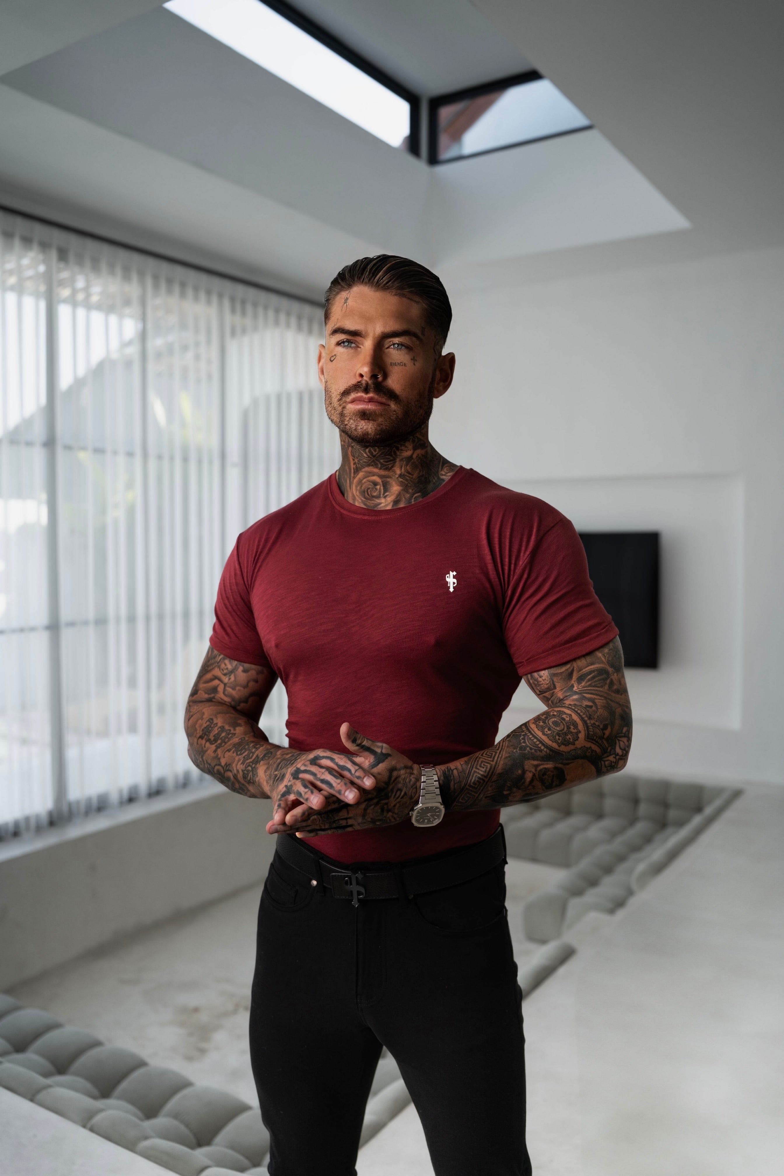 Wine Slub Crew T-Shirt - FSH1380