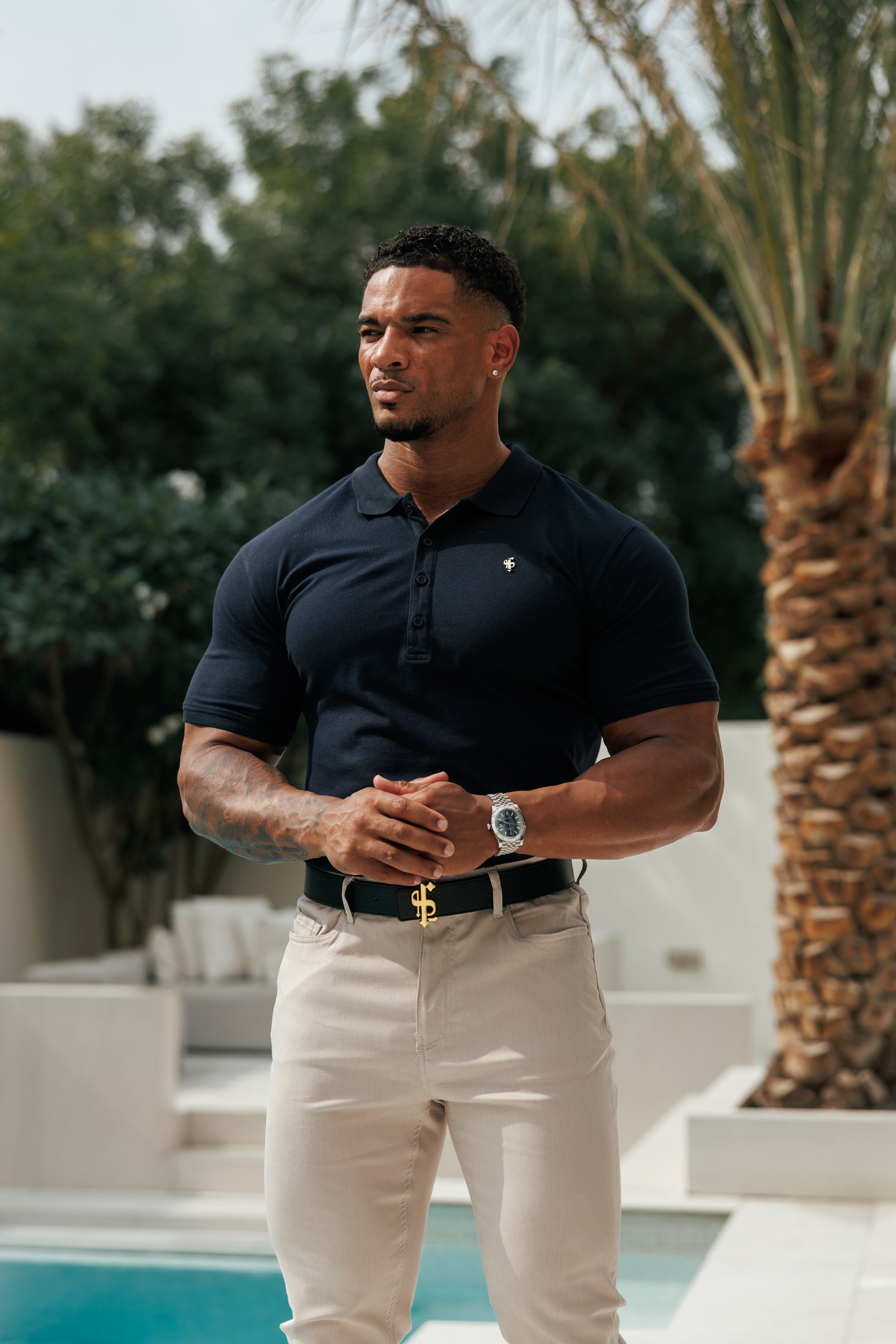 Navy / Gold Polo Shirt - FSH1405