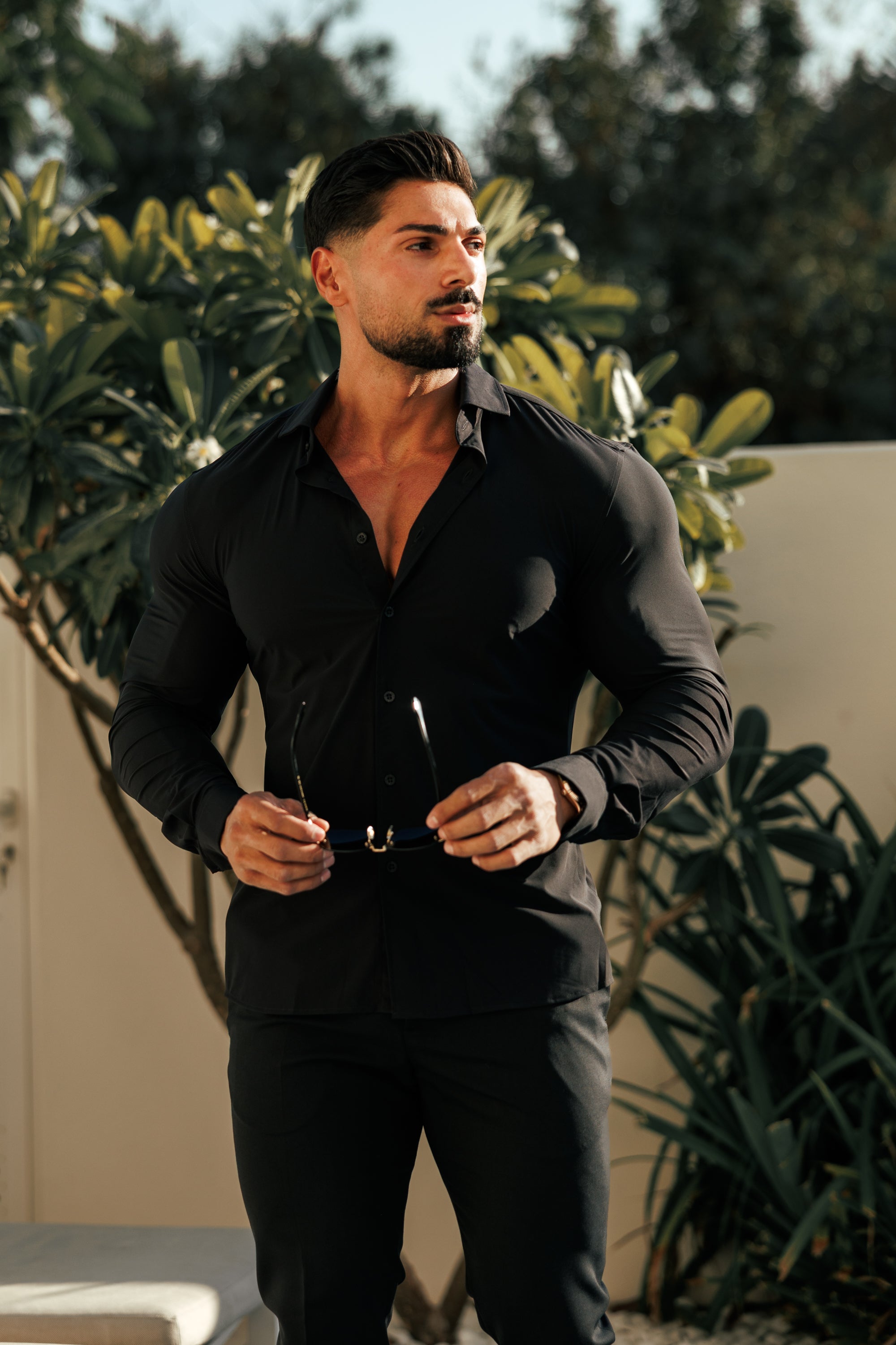 Ultra Stretch Compression Shirt Long Sleeve Black - FS1234