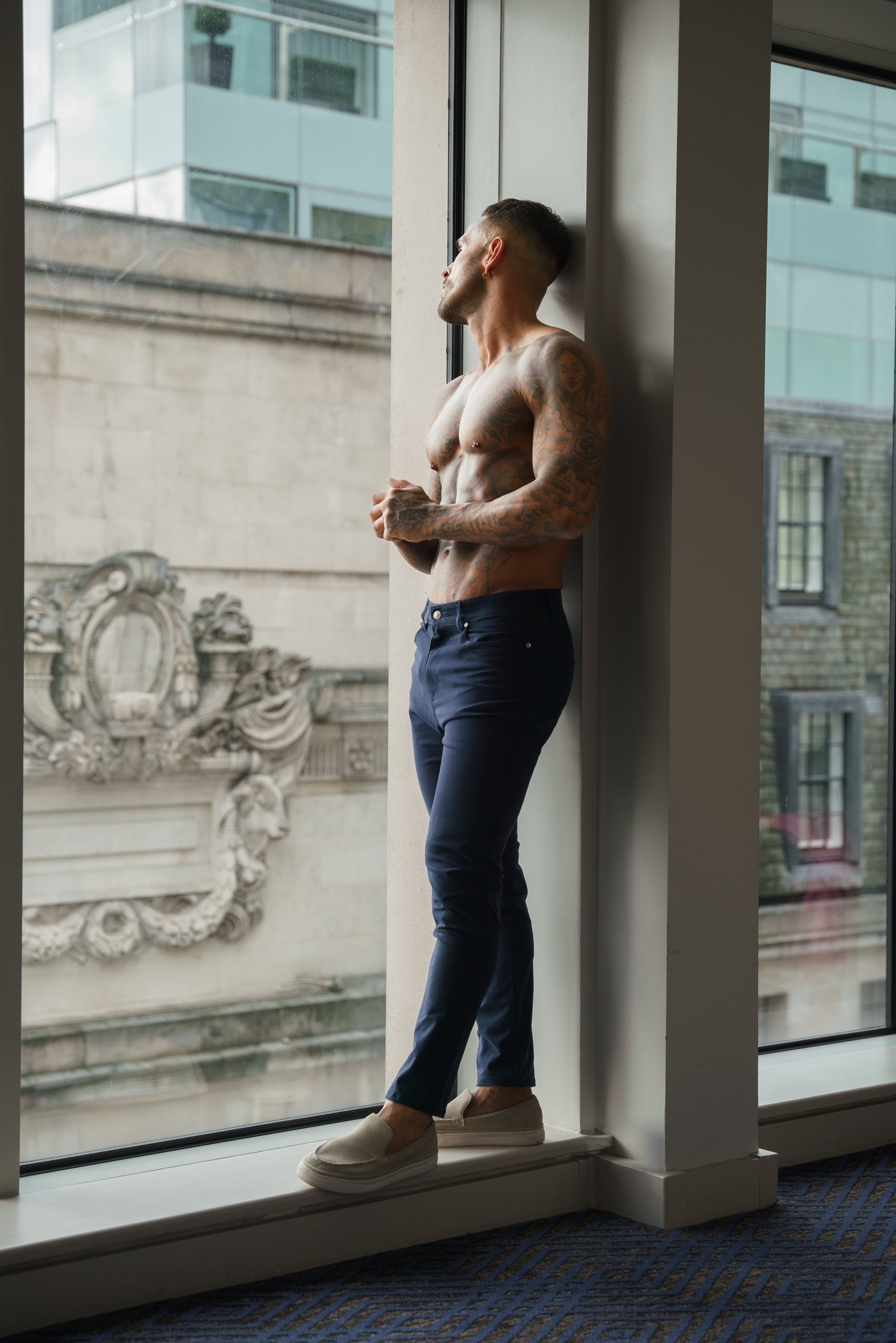 Ultra Stretch Navy Relaxed Jeans - FSJEAN015