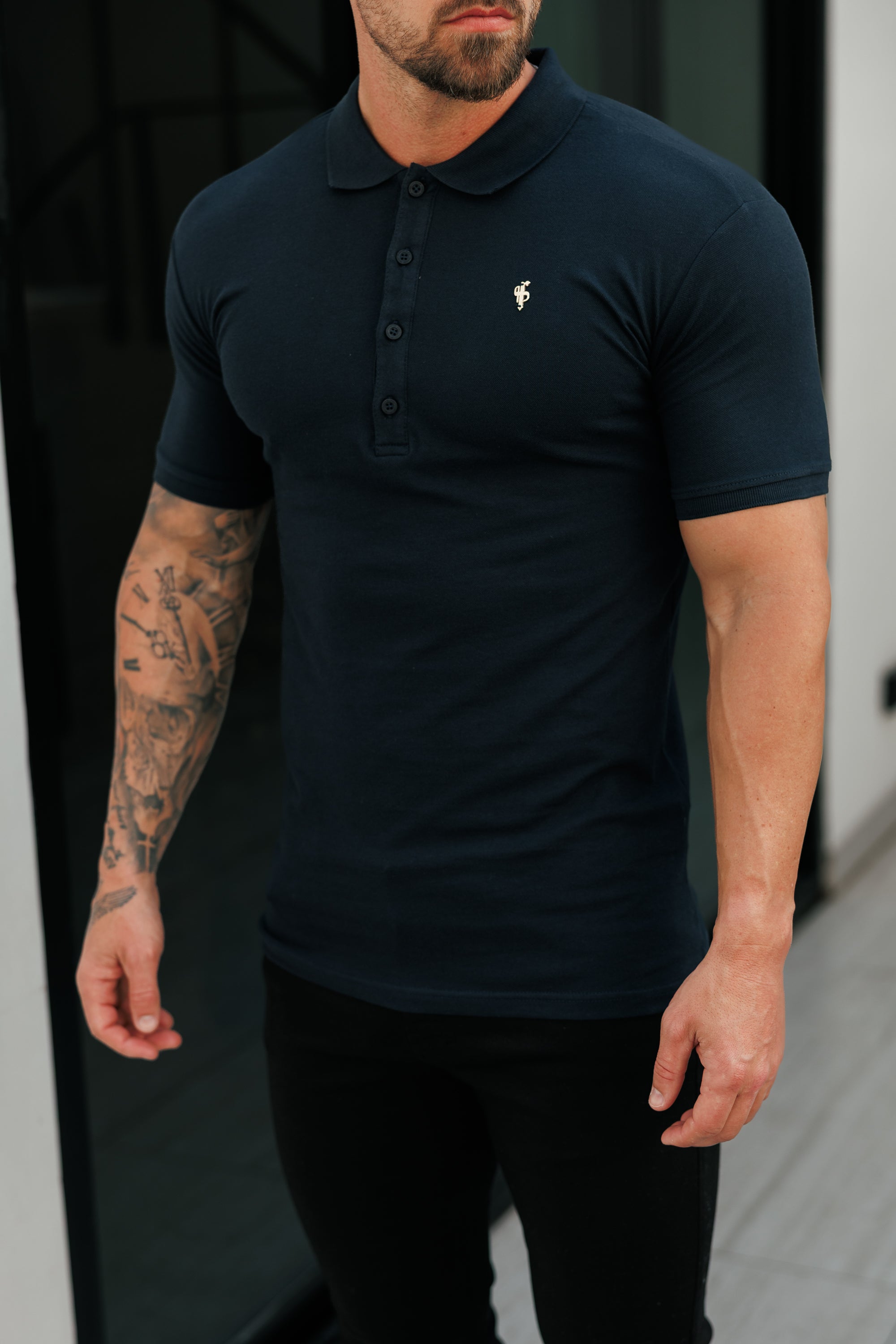 Navy / Gold Polo Shirt - FSH1405