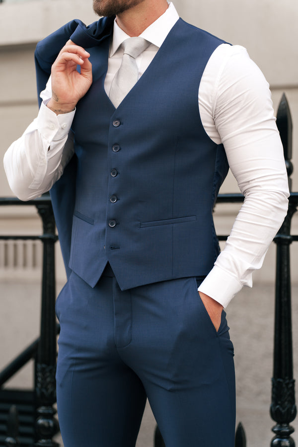 Father Sons Slim Formal Waistcoat Navy - FSW012 (PRE ORDER 14TH AUGUST)