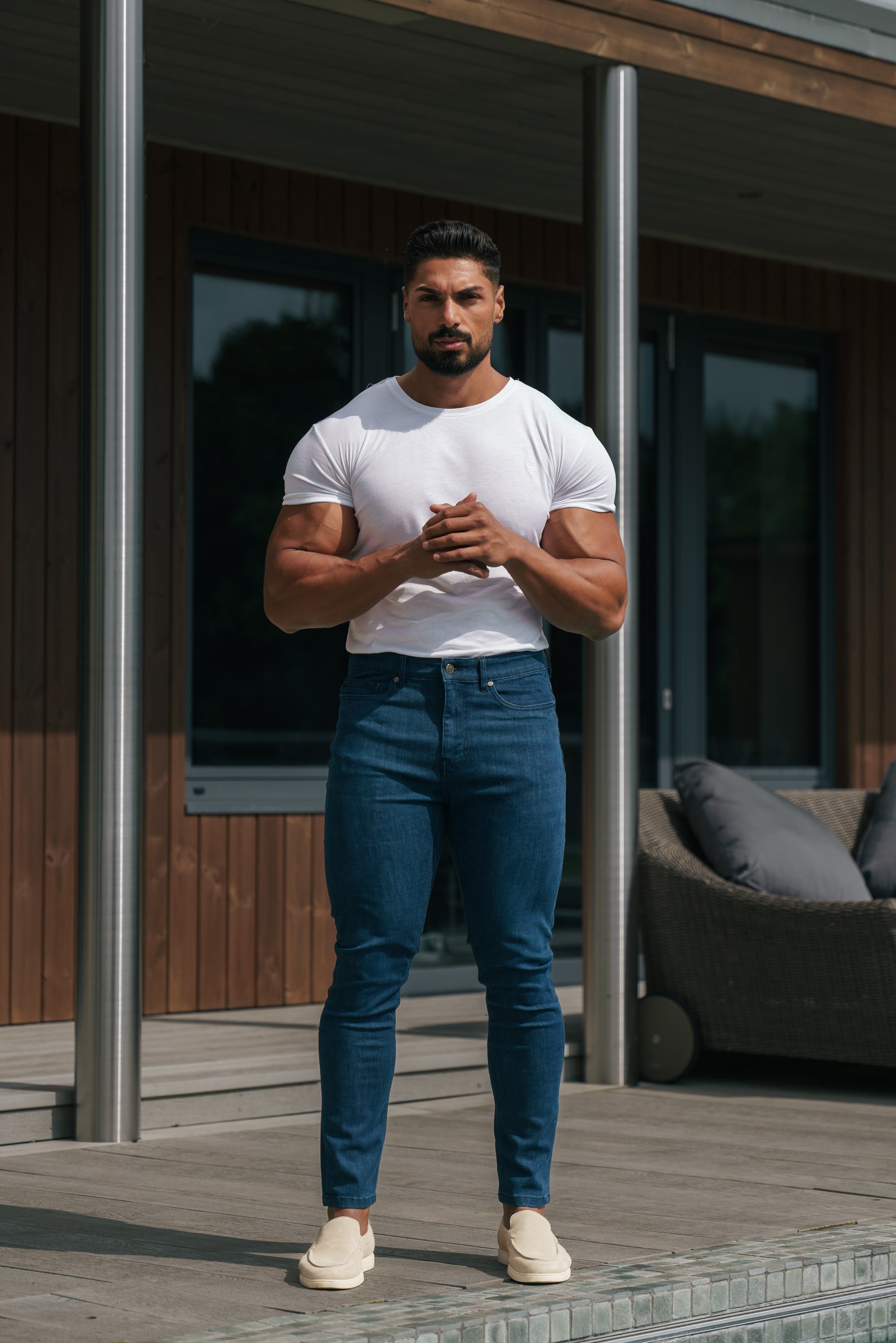 Ultra Soft Stretch Navy Relaxed Jeans - FSJEAN007