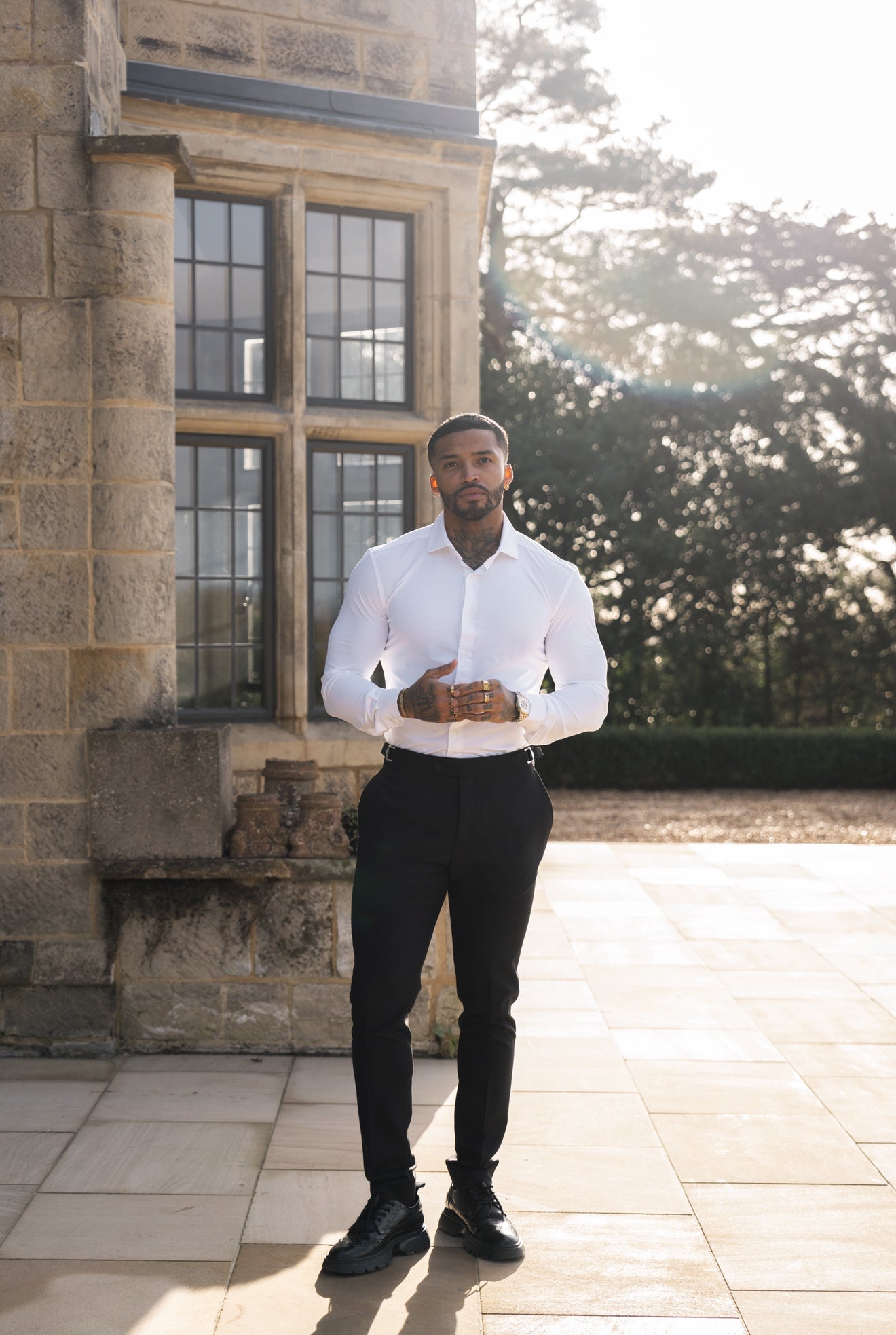 Ultra Stretch Compression Shirt Long Sleeve White - FS1233