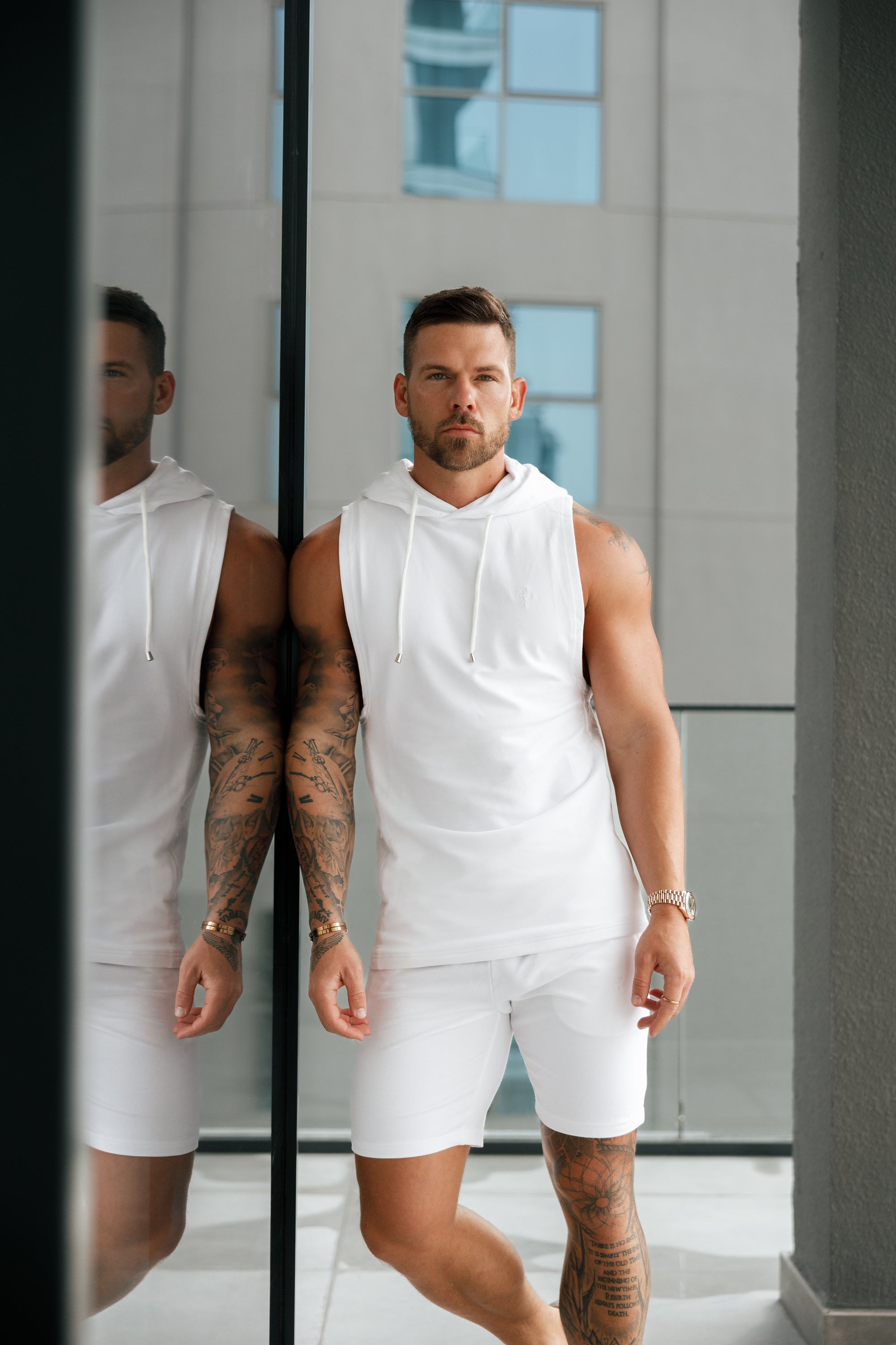 White Elasticated Shorts - FSH901