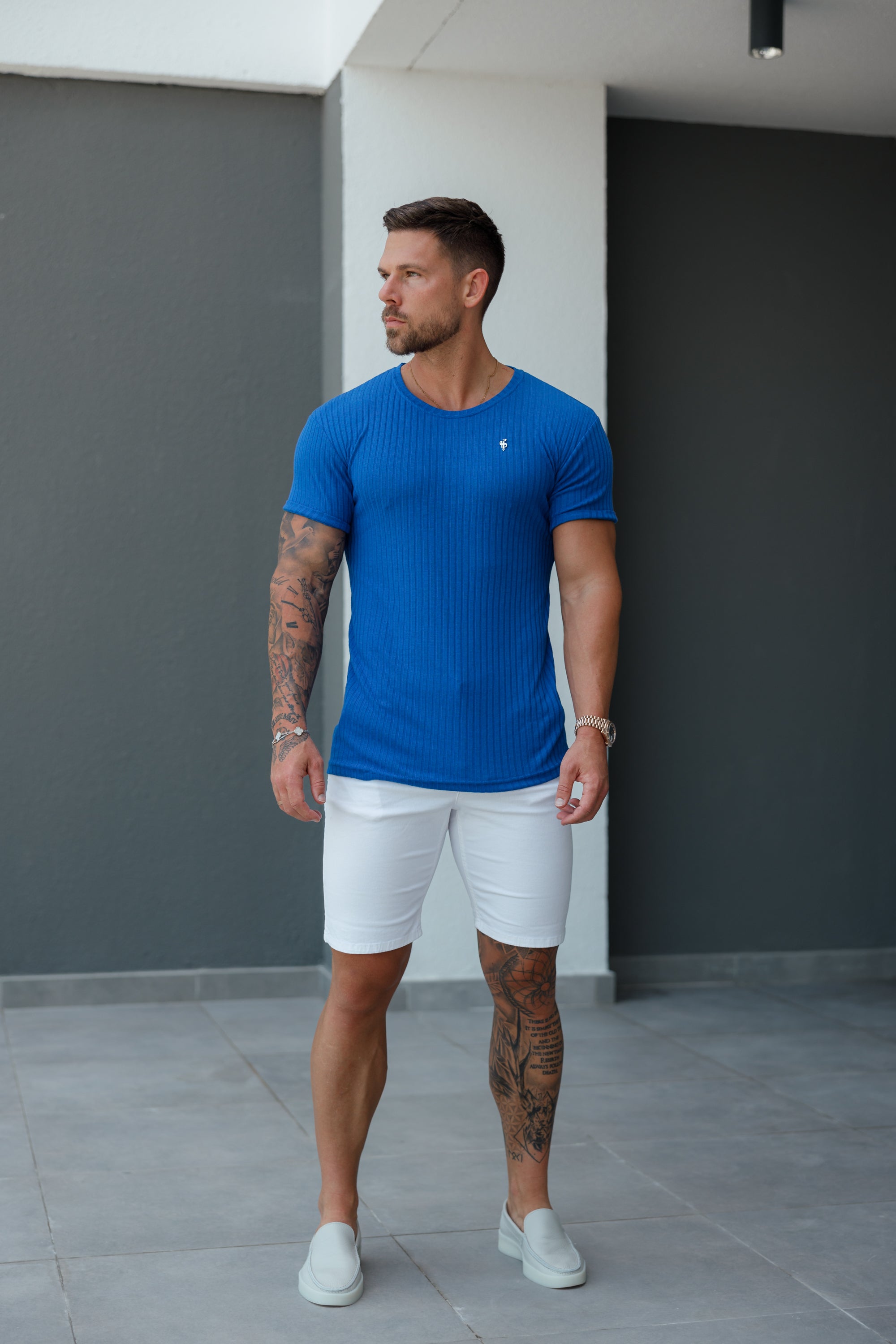 Slim Fit Ecru Chino Shorts - FSH228