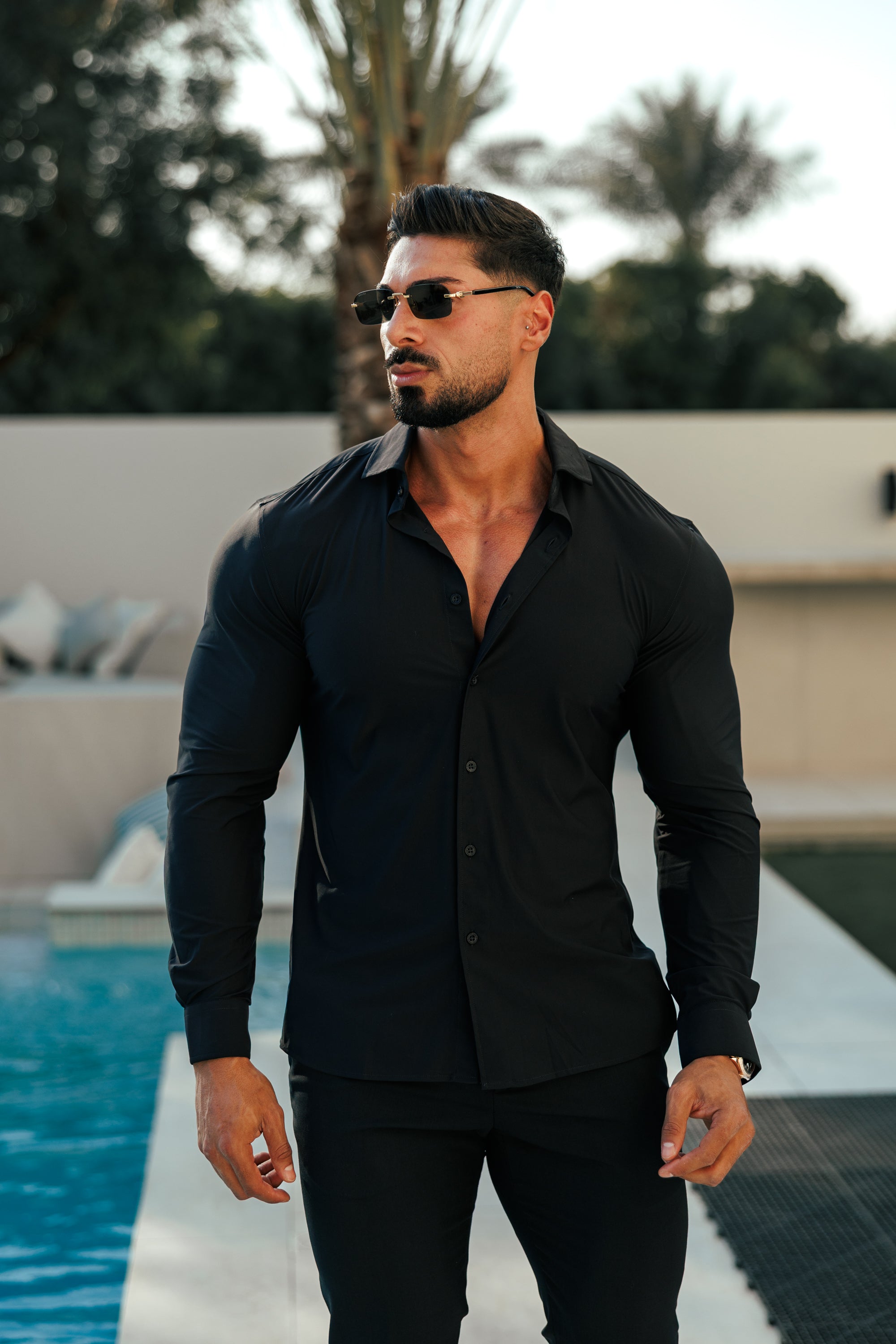 Ultra Stretch Compression Shirt Long Sleeve Black - FS1234