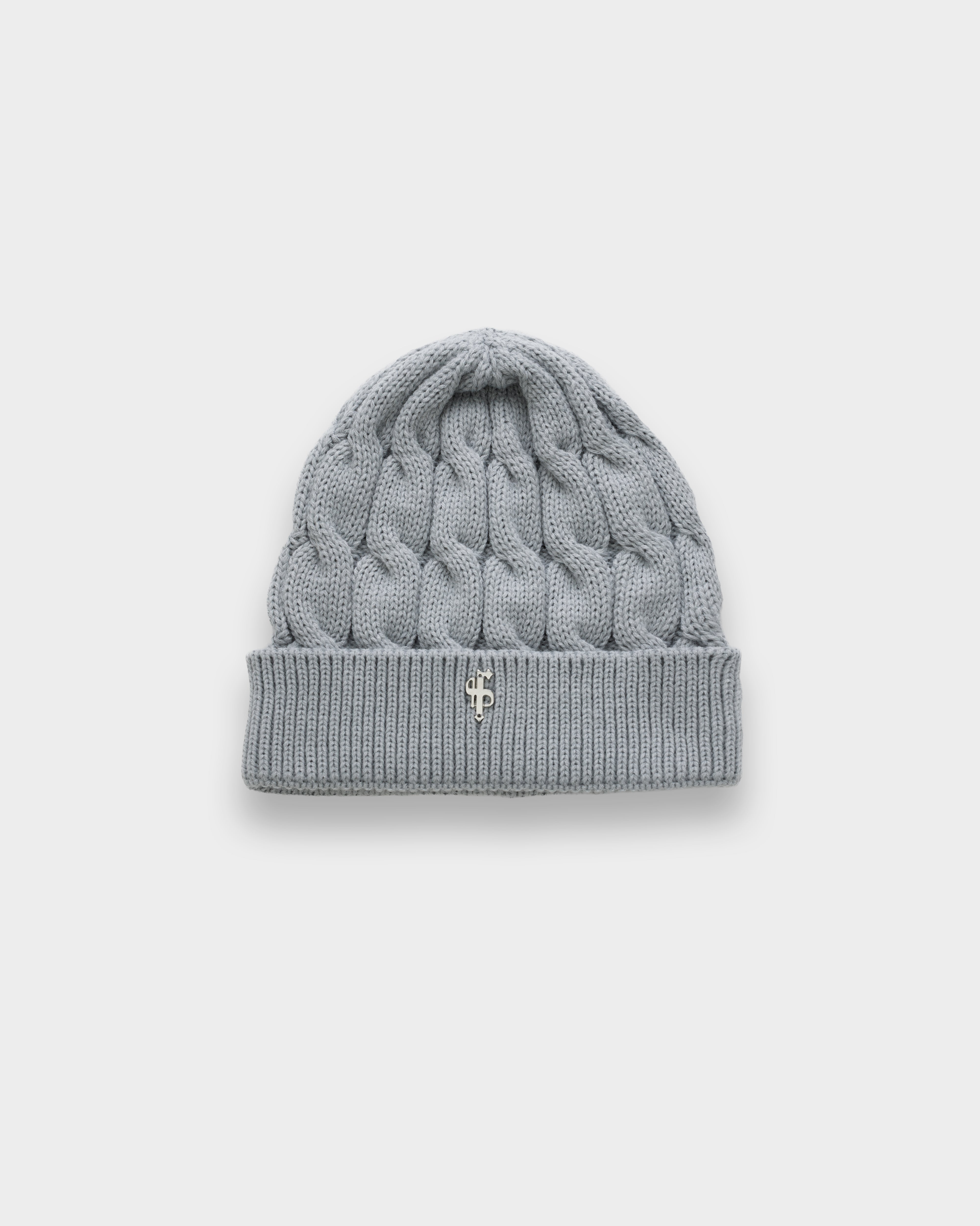 Link Weave Beanie Hat Cop Grey - FSJ110