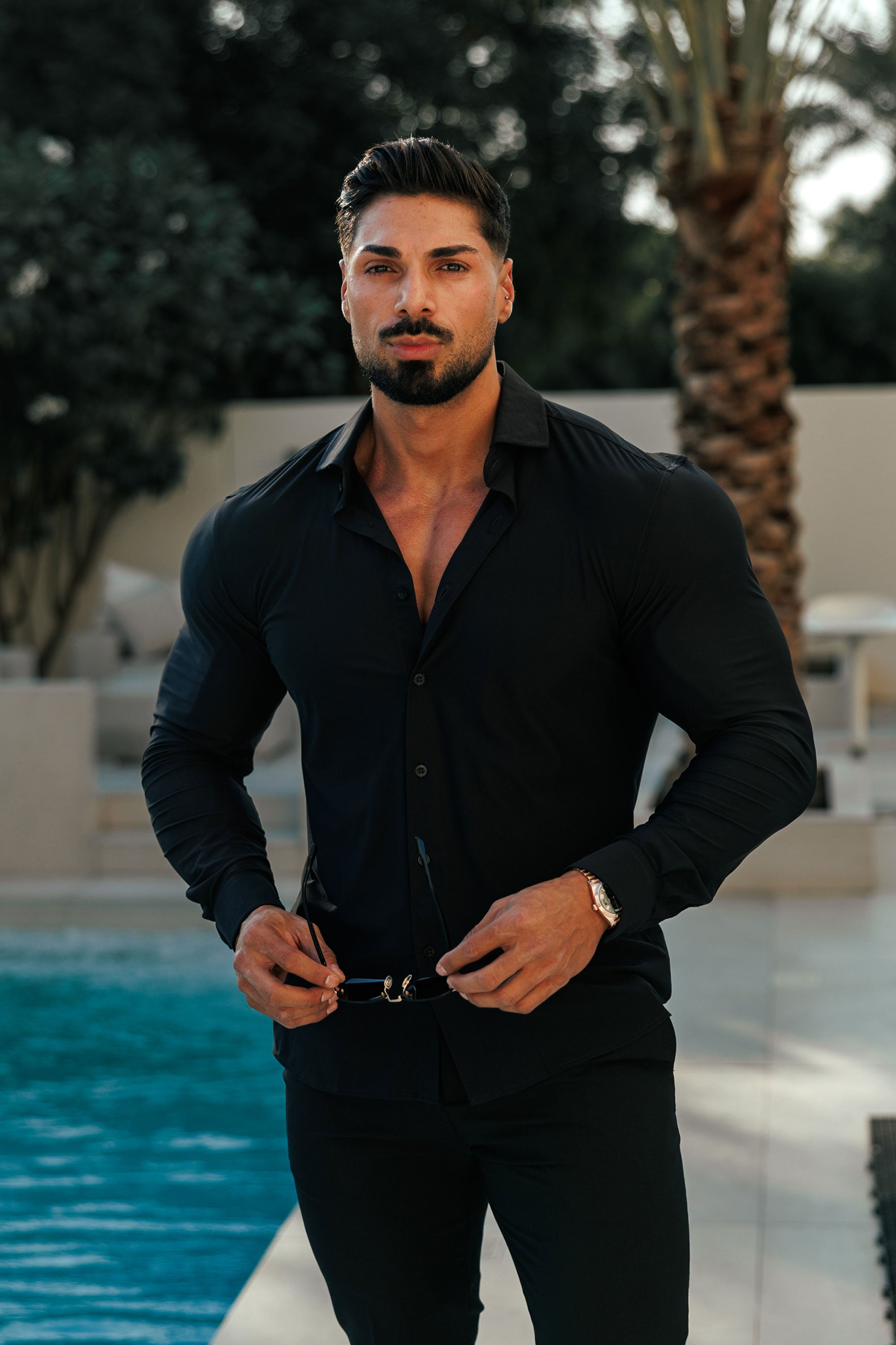 Ultra Stretch Compression Shirt Long Sleeve Black - FS1234