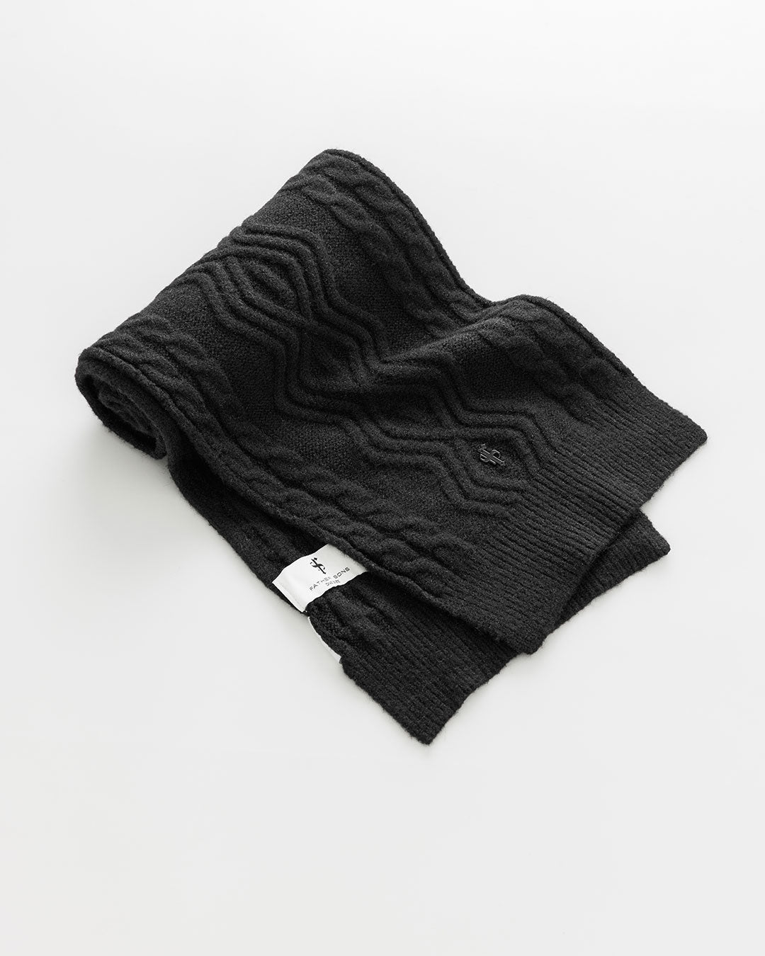 Black Knitted Scarf - FSN232