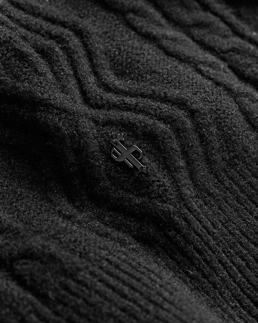 Black Knitted Scarf - FSN232