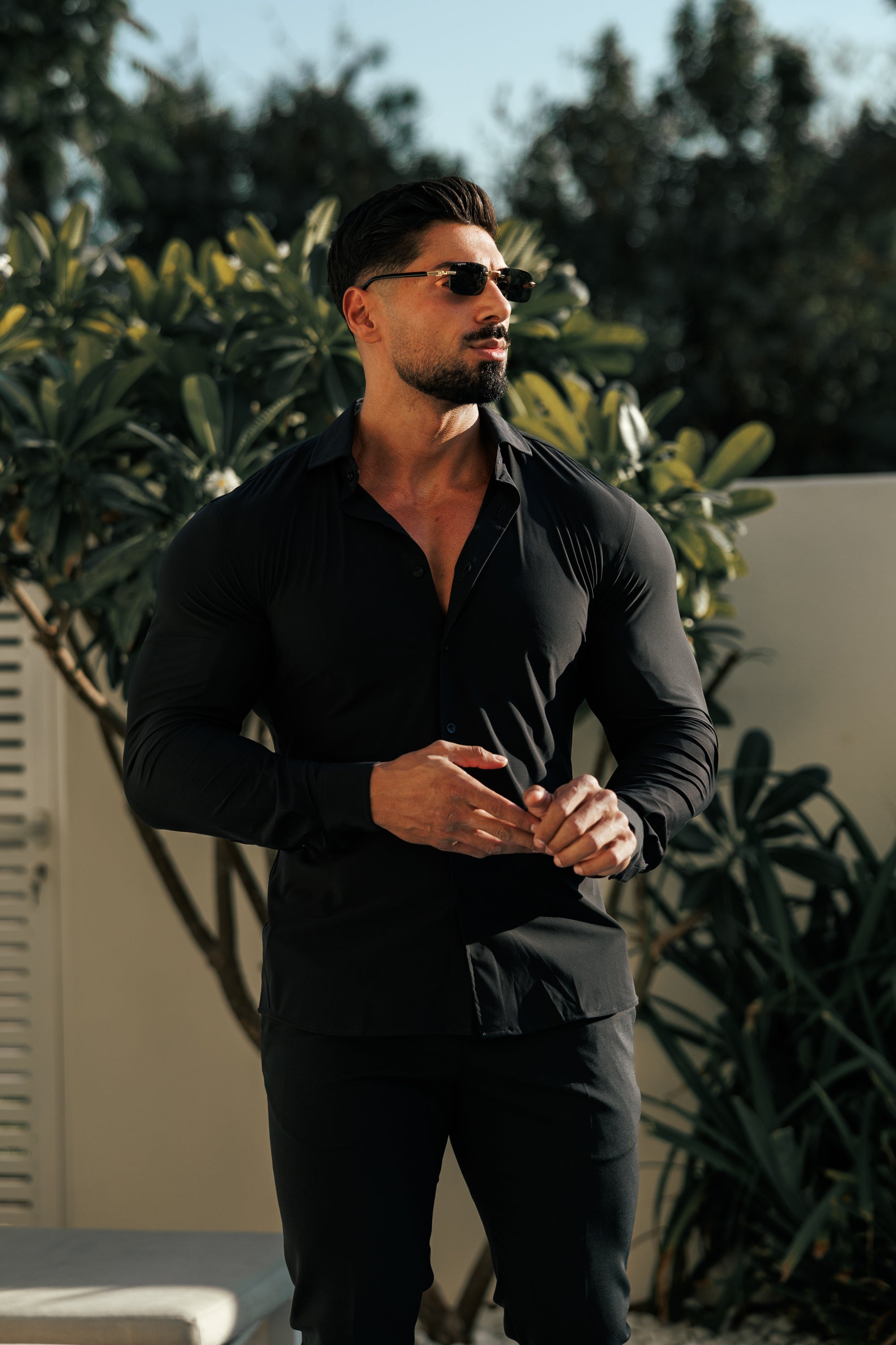 Ultra Stretch Compression Shirt Long Sleeve Black - FS1234