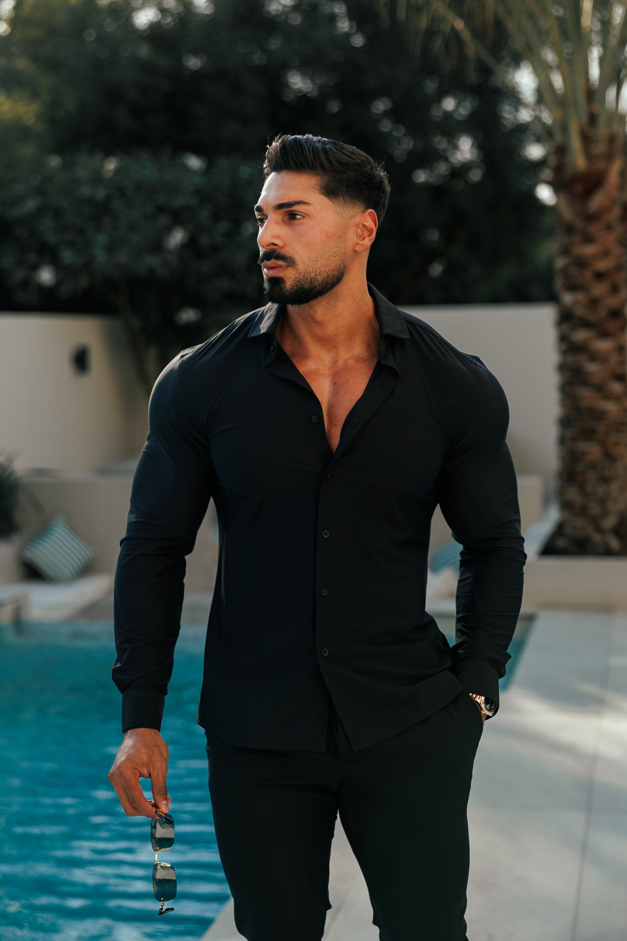 Ultra Stretch Compression Shirt Long Sleeve Black - FS1234