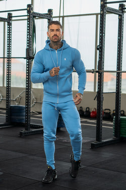 FS Airforce Blue / Silver Sweat Pants with Zipped Pockets -  FSH1255