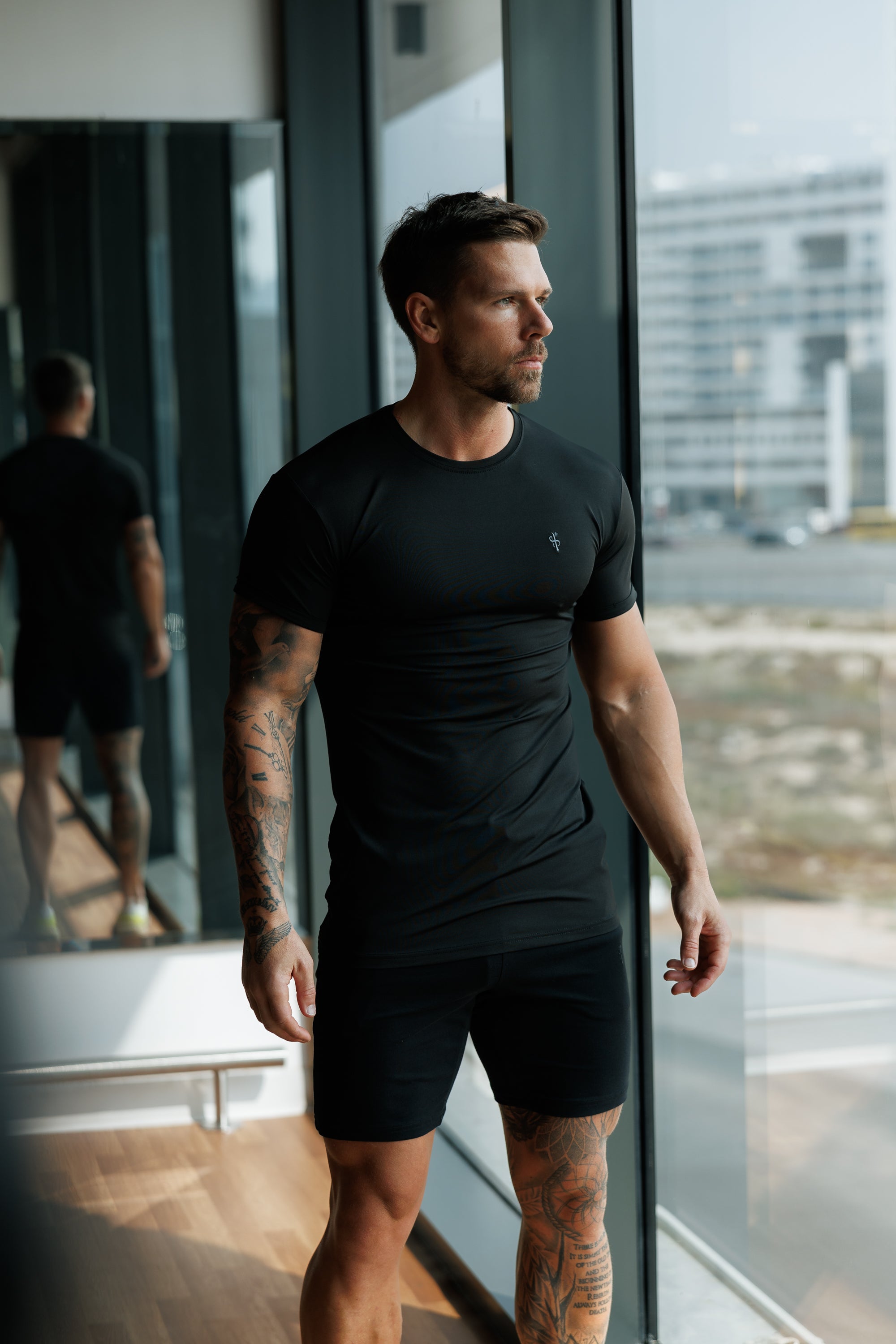 Black / Grey Gym Crew - FSH1273