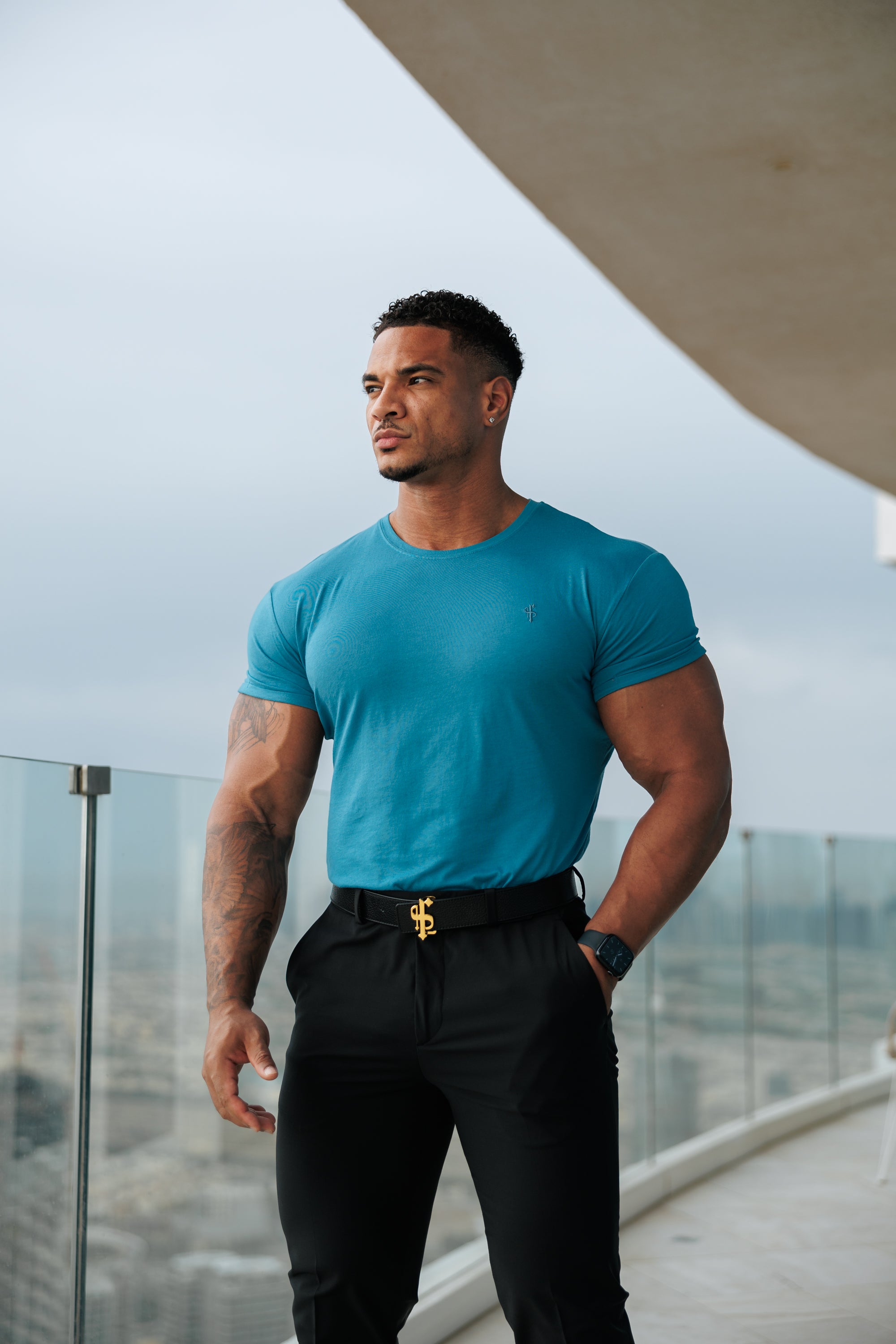 Airforce Blue Bamboo Crew - FSH1180