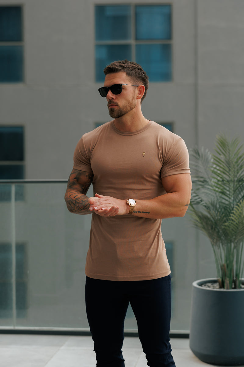 Father Sons Coffee / Gold Bamboo Crew T Shirt - FSH1217