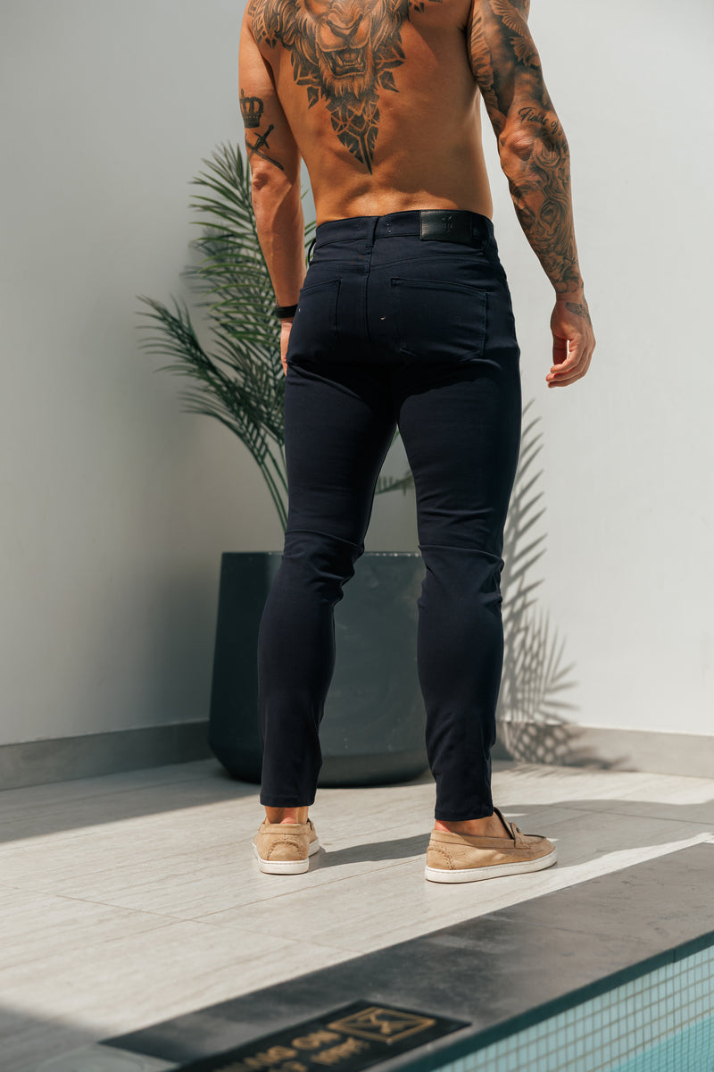 Father Sons Ultra Stretch Navy Relaxed Jeans - FSJEAN015