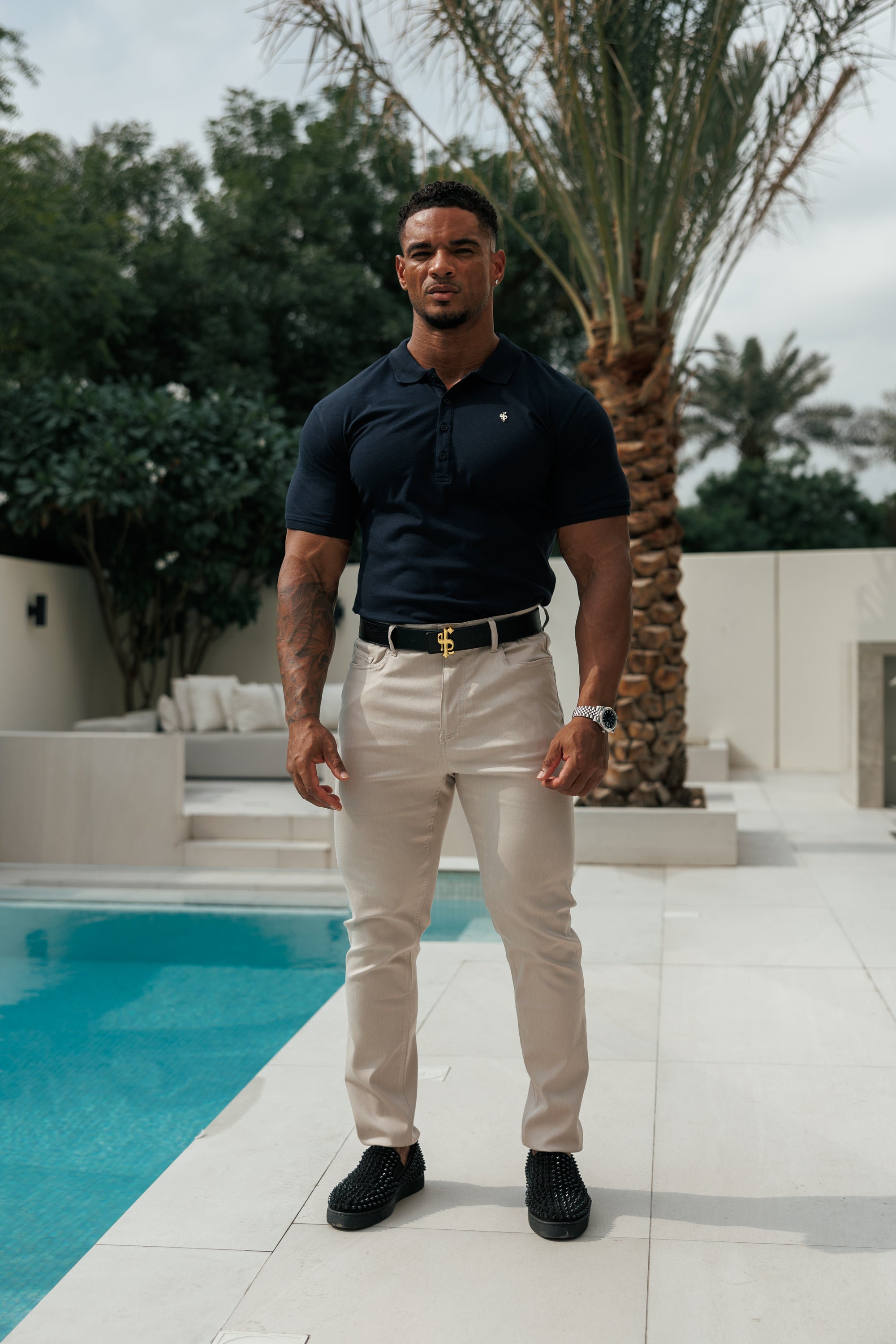 Navy / Gold Polo Shirt - FSH1405