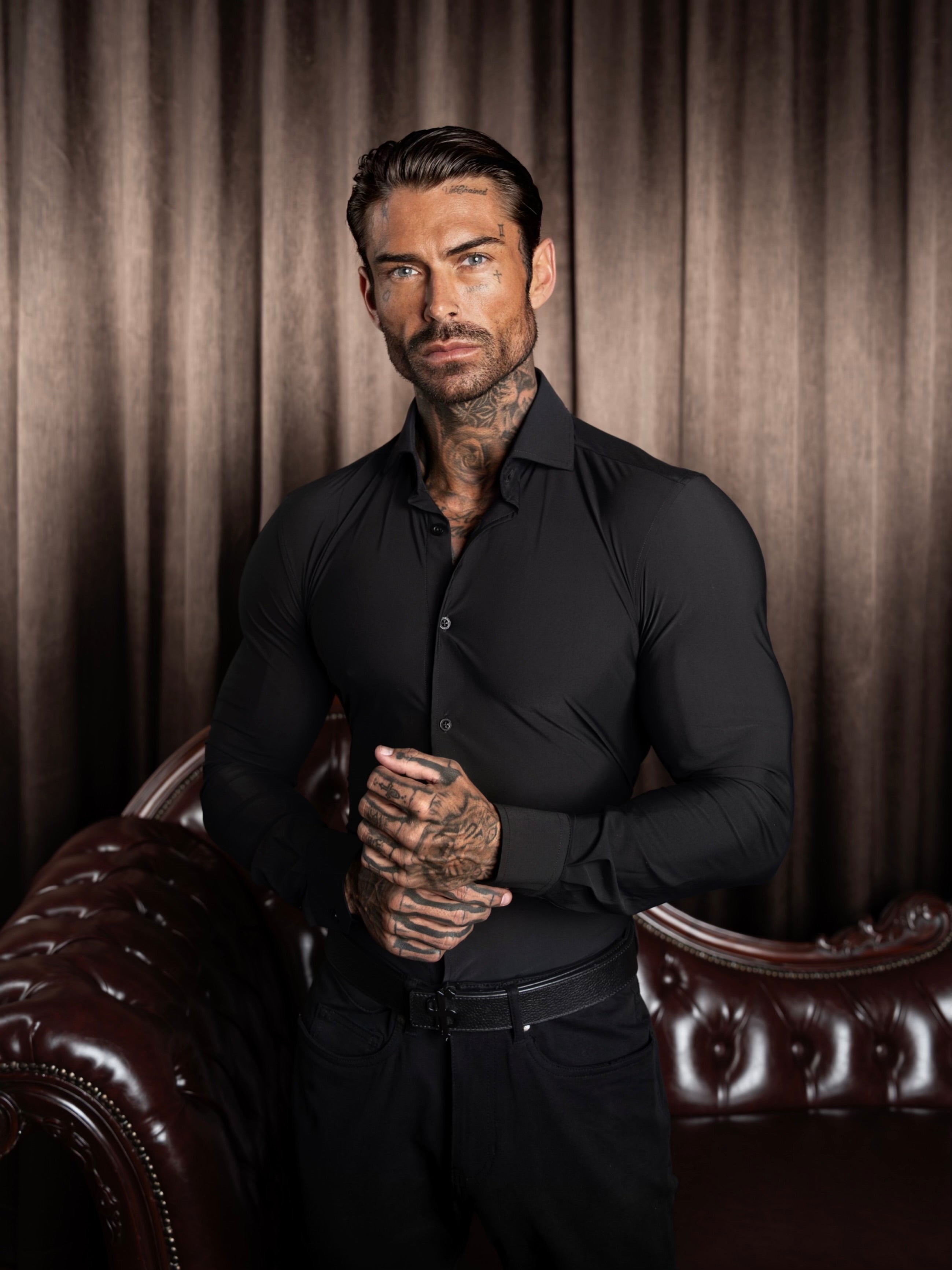 Ultra Stretch Compression Shirt Long Sleeve Black - FS1234