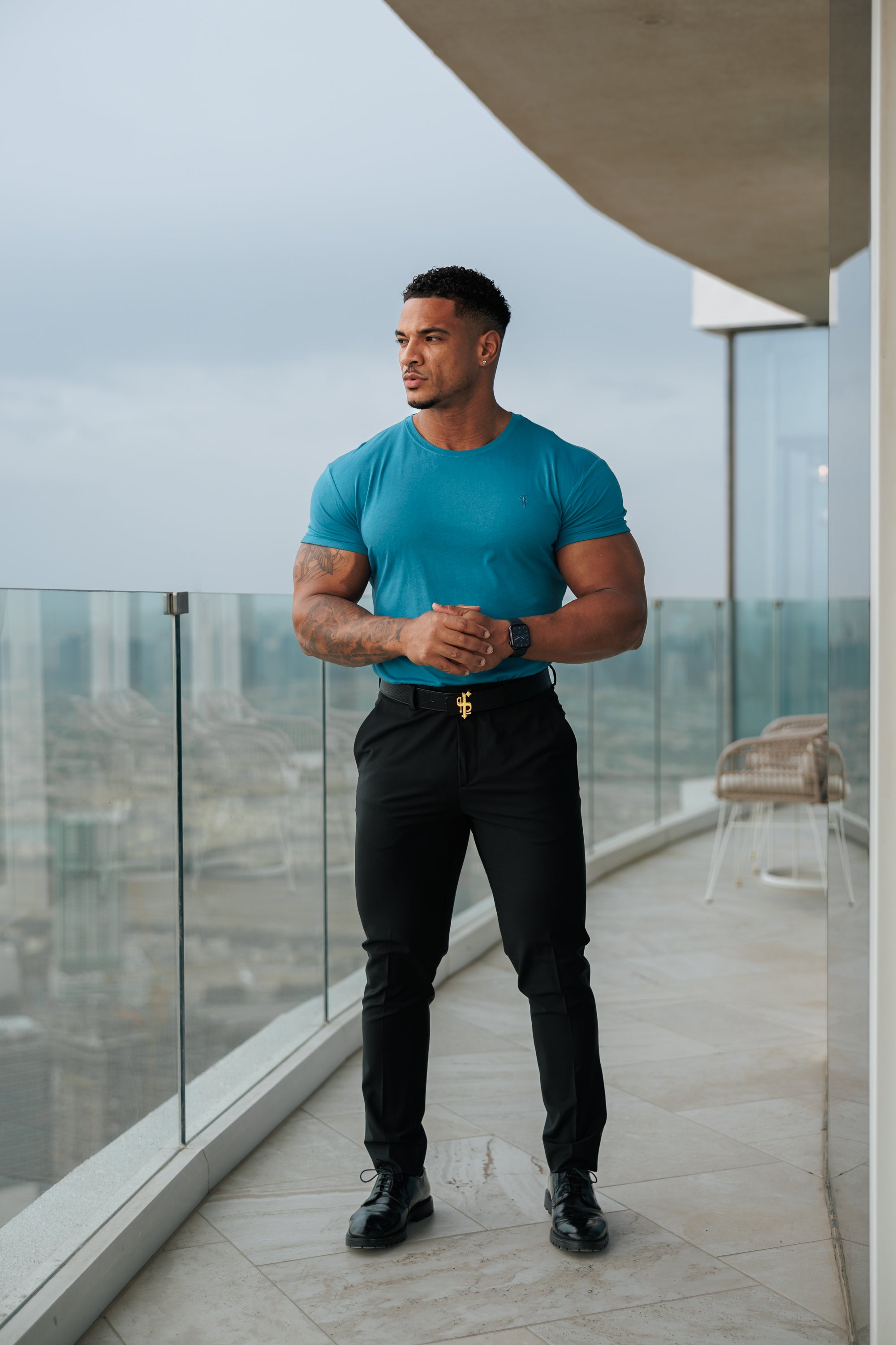 Airforce Blue Bamboo Crew - FSH1180