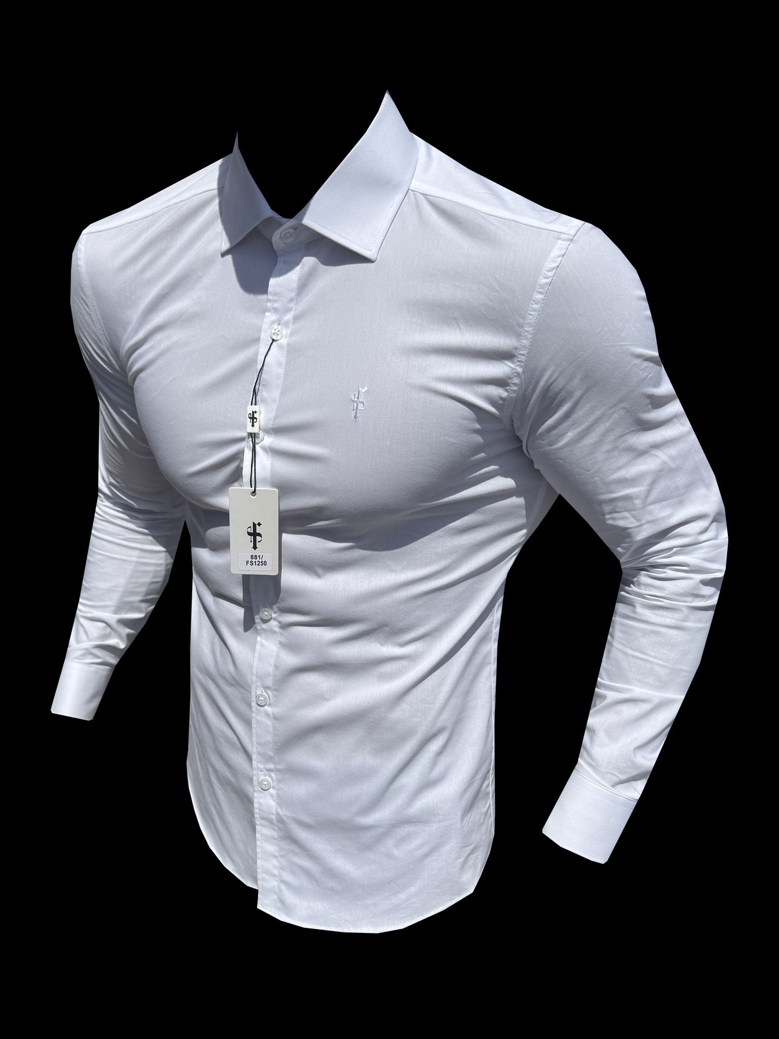 Ares Muscle Fit Advanced Stretch White Cutaway Collar Shirt  - FS1250
