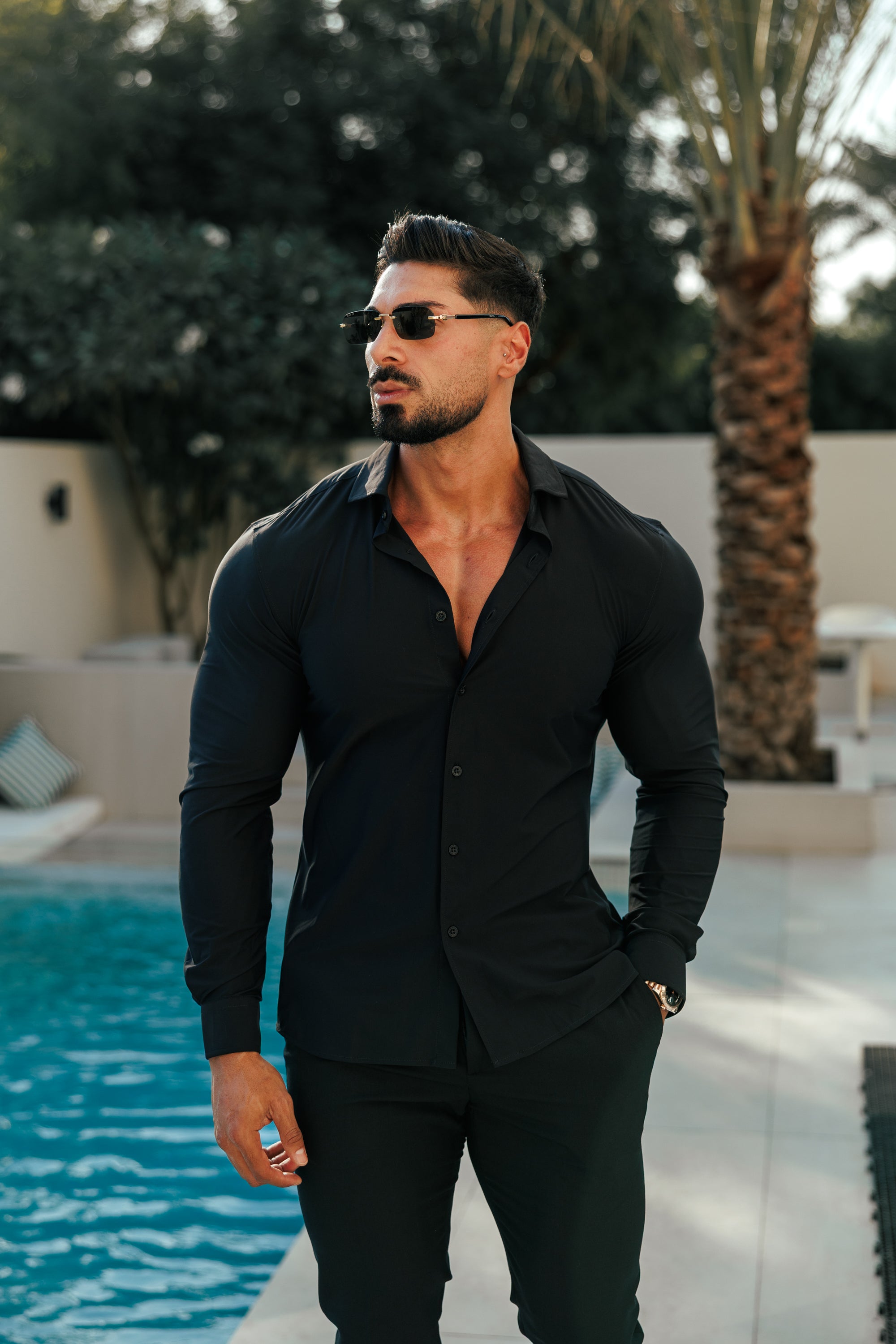 Ultra Stretch Compression Shirt Long Sleeve Black - FS1234