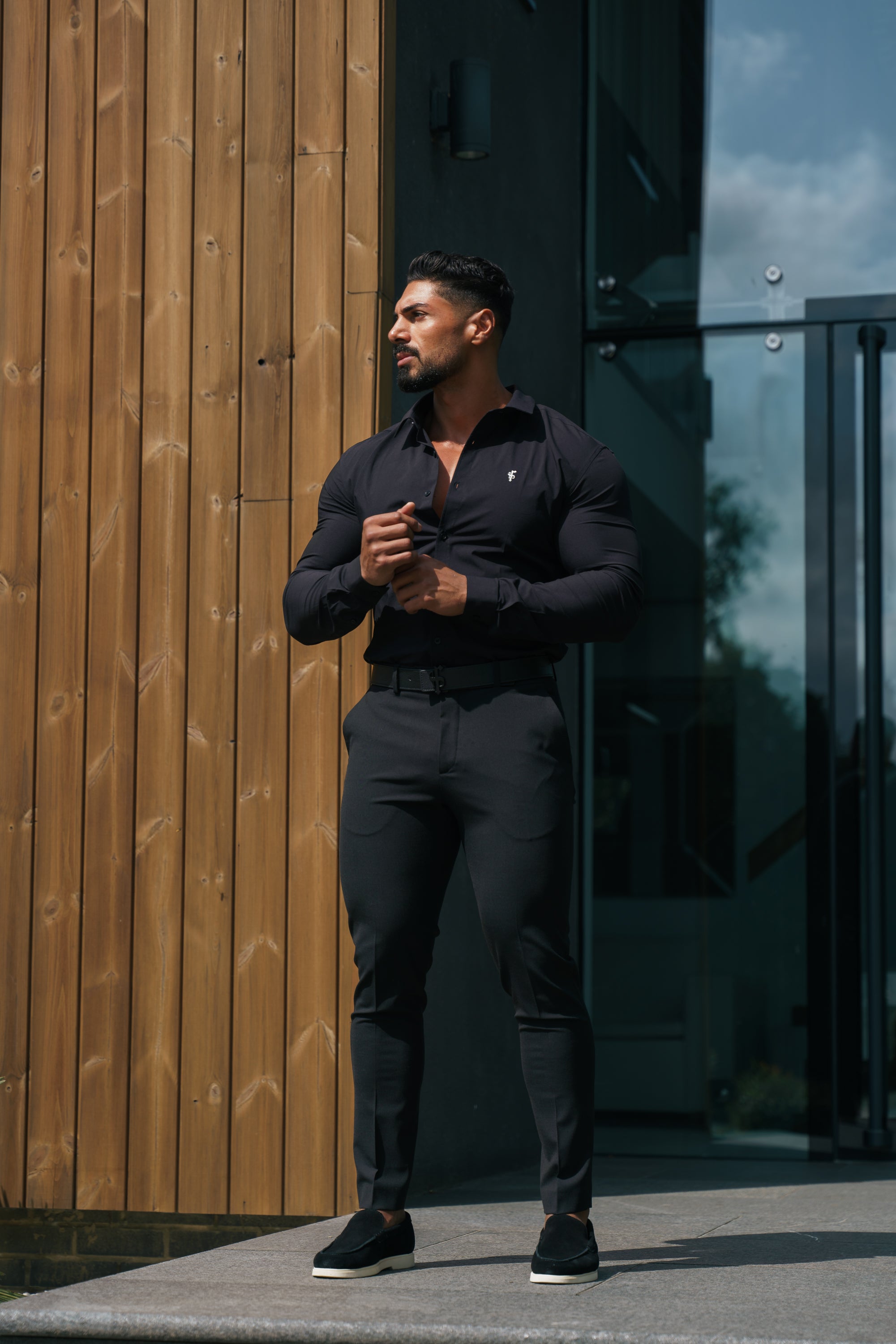 Super Slim Stretch Black LS - FS1092