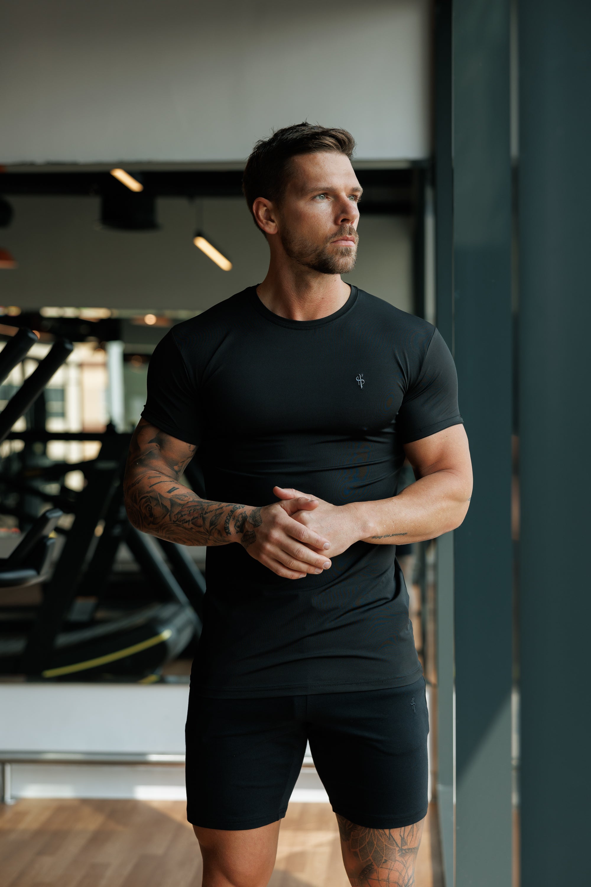 Black / Grey Gym Crew - FSH1273