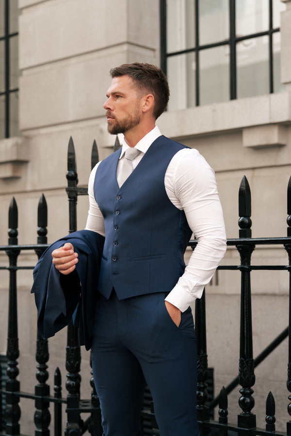 Father Sons Slim Formal Waistcoat Navy - FSW012 (PRE ORDER 14TH AUGUST)