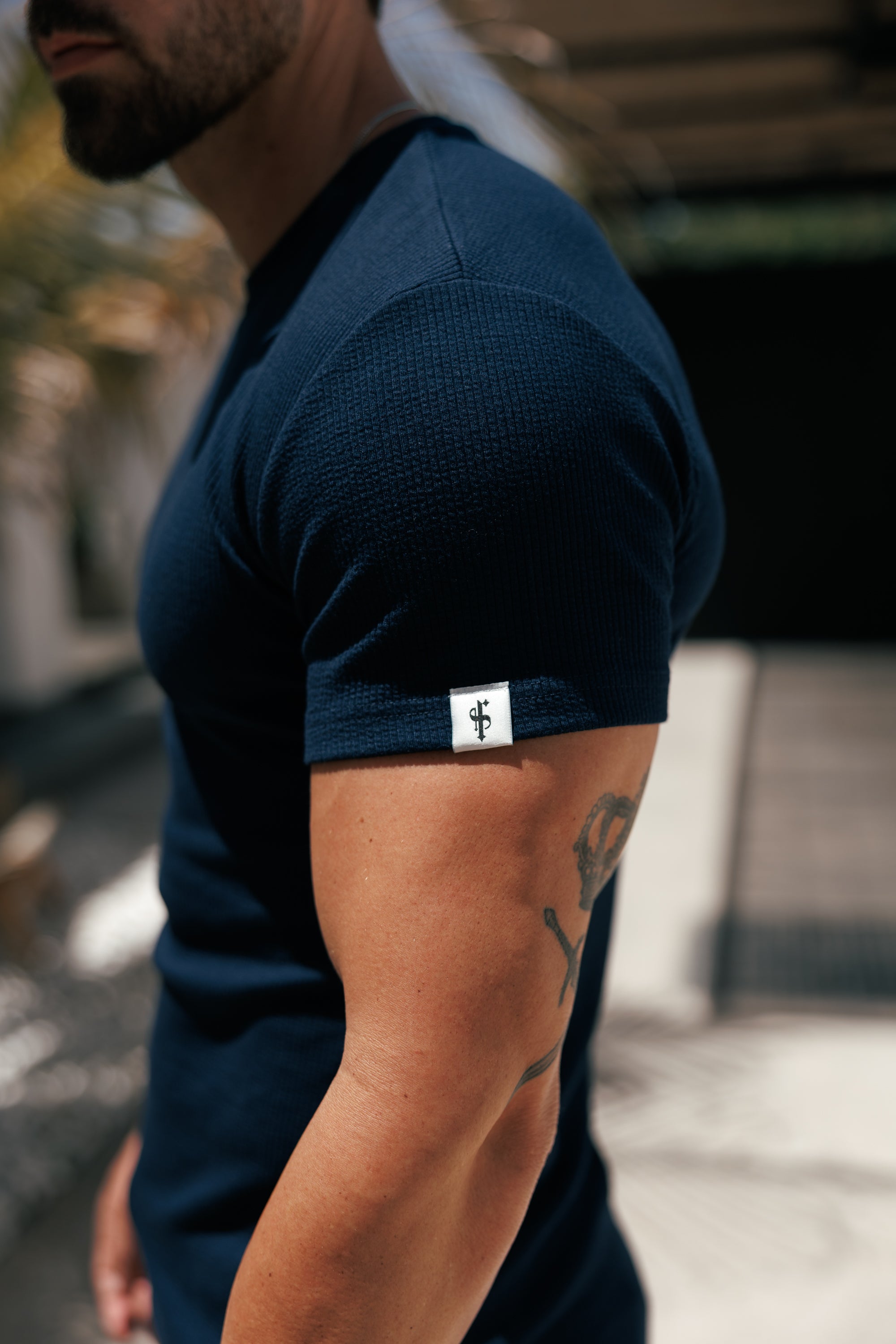 Jersey Cord Navy T-Shirt - FSR095 (PRE ORDER 29TH MAY)