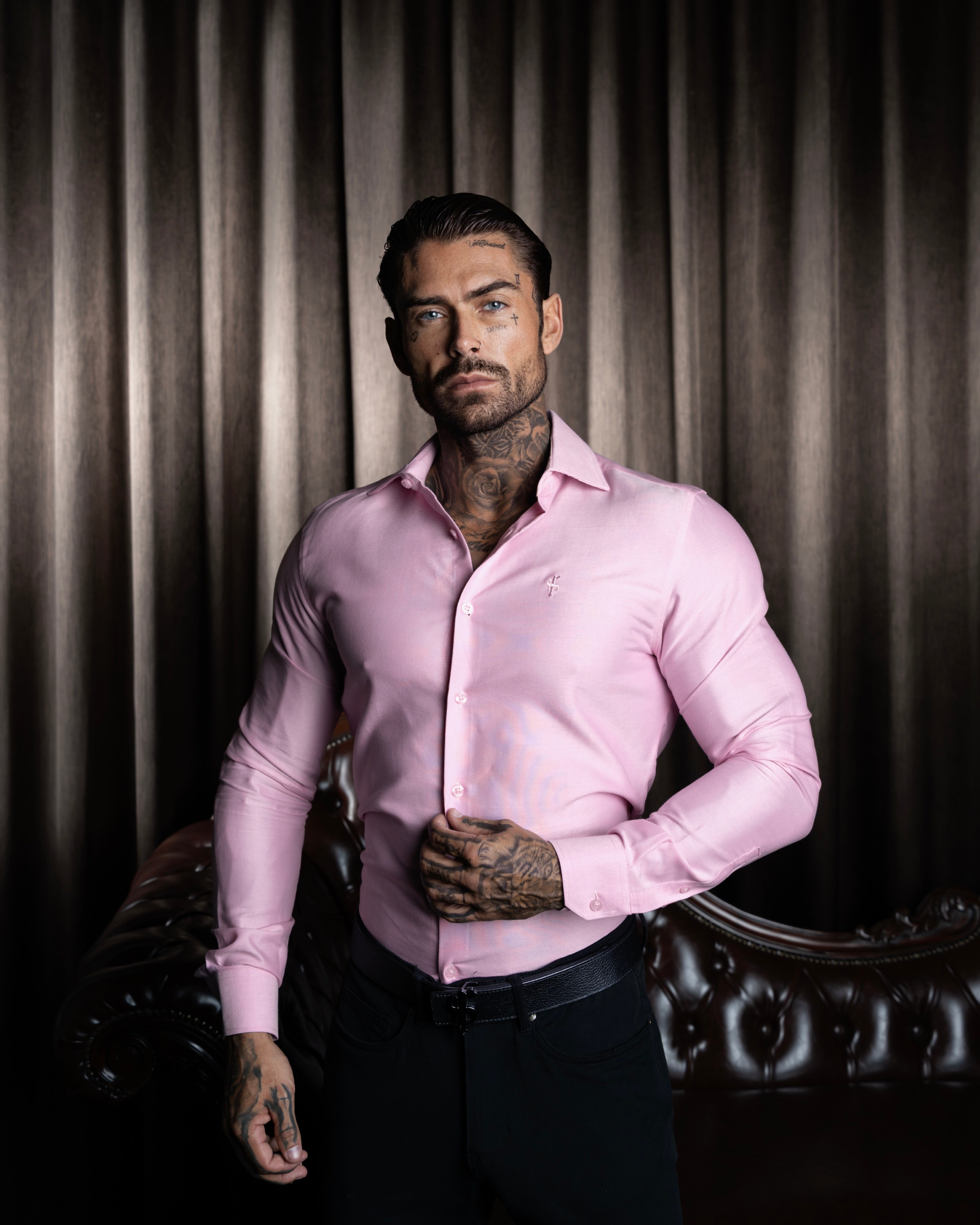 Classic Oxford Touch Long Sleeve Pink with Cutaway Collar - FS1207