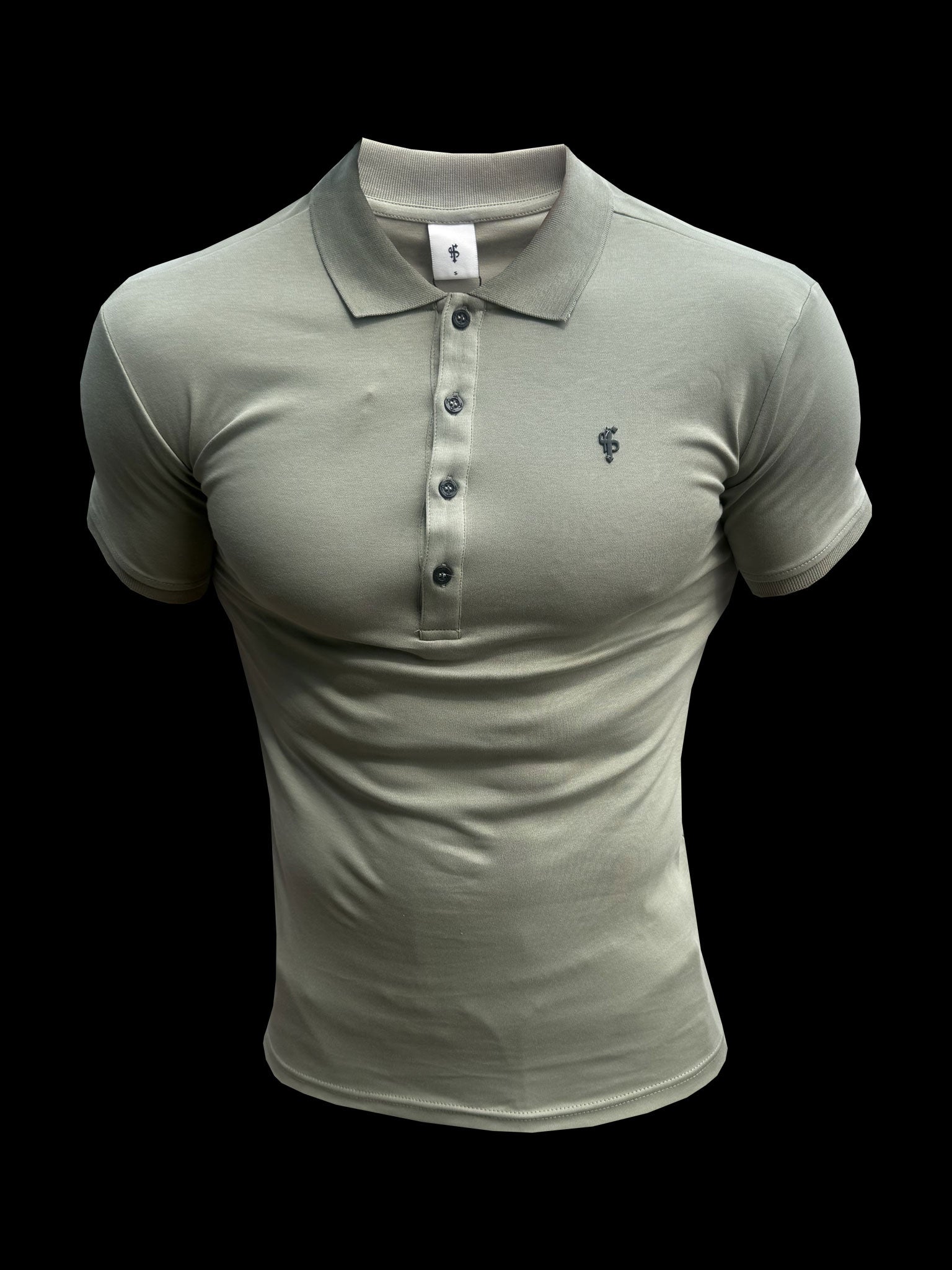 Classic Olive / Black Pima Cotton Polo Short Sleeve  - FSH1551