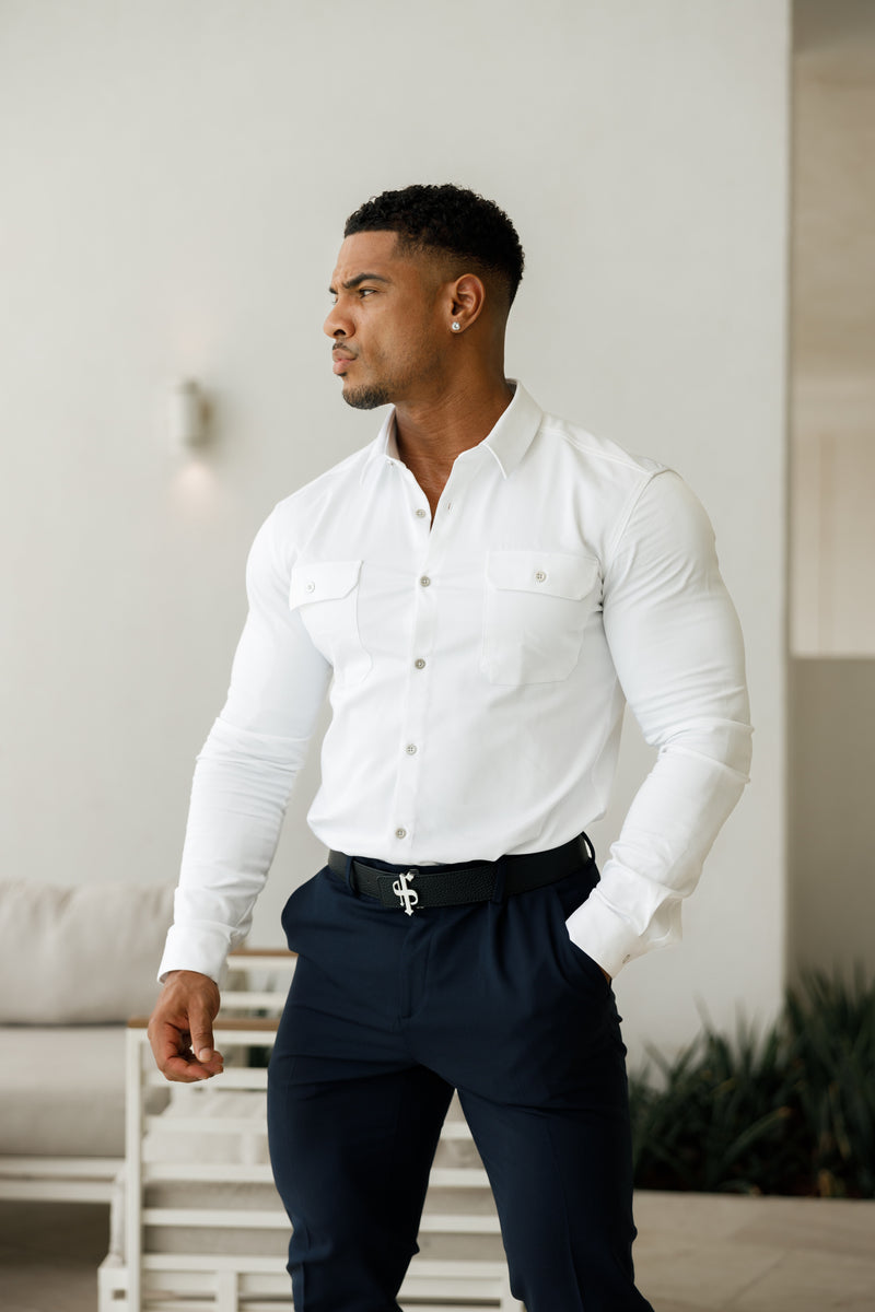 Father Sons Black / Tan Leather Reversible Belt with Silver FS Buckle - FSBELT002  (PRE ORDER 19TH DECEMBER