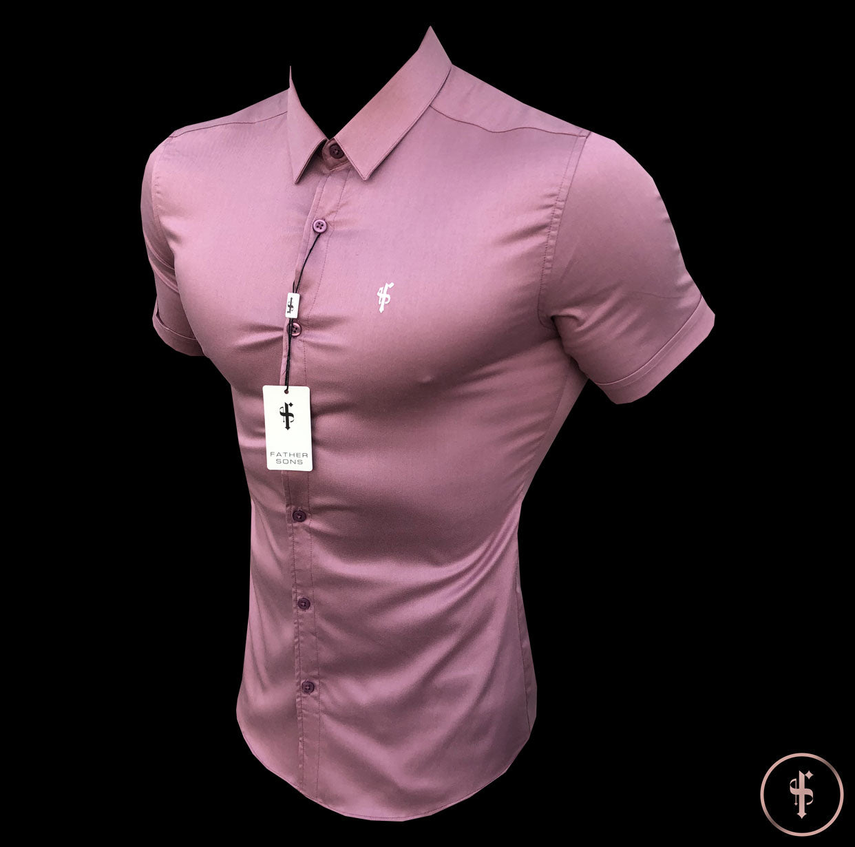 Super Slim Luxe Ultra Stretch Mauve Short Sleeve -  FS544