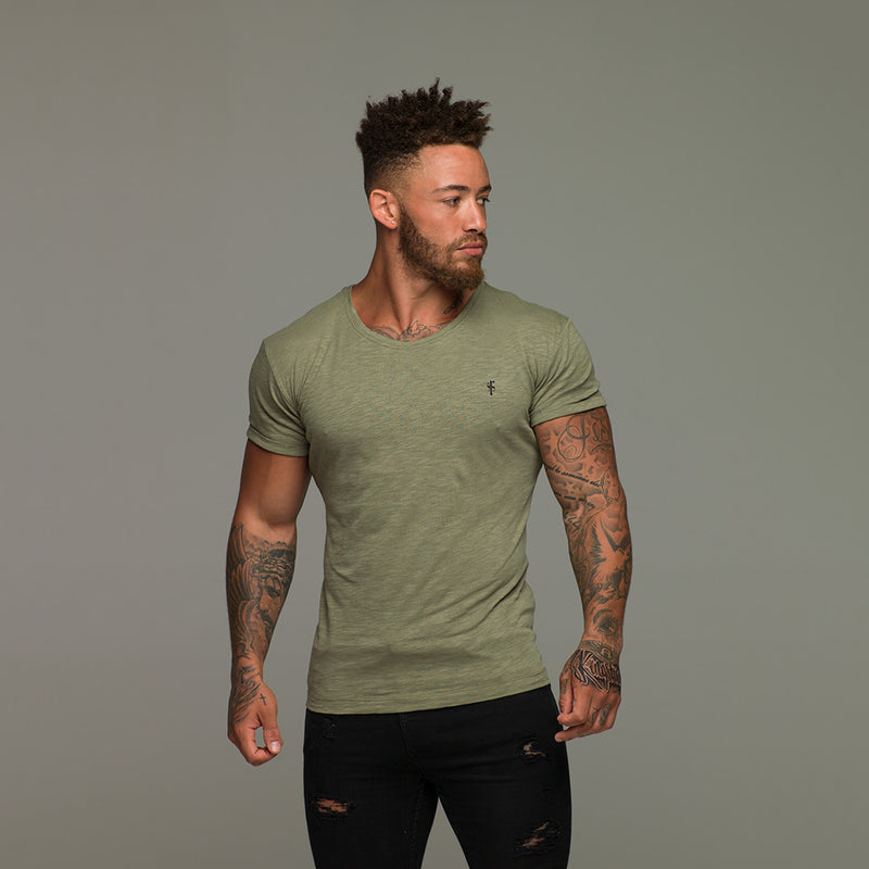 Father Sons Khaki Slub Crew - FSH052