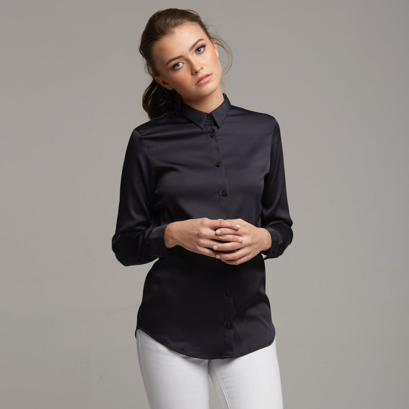 PLAIN JANE NAVY SHIRT - CT008