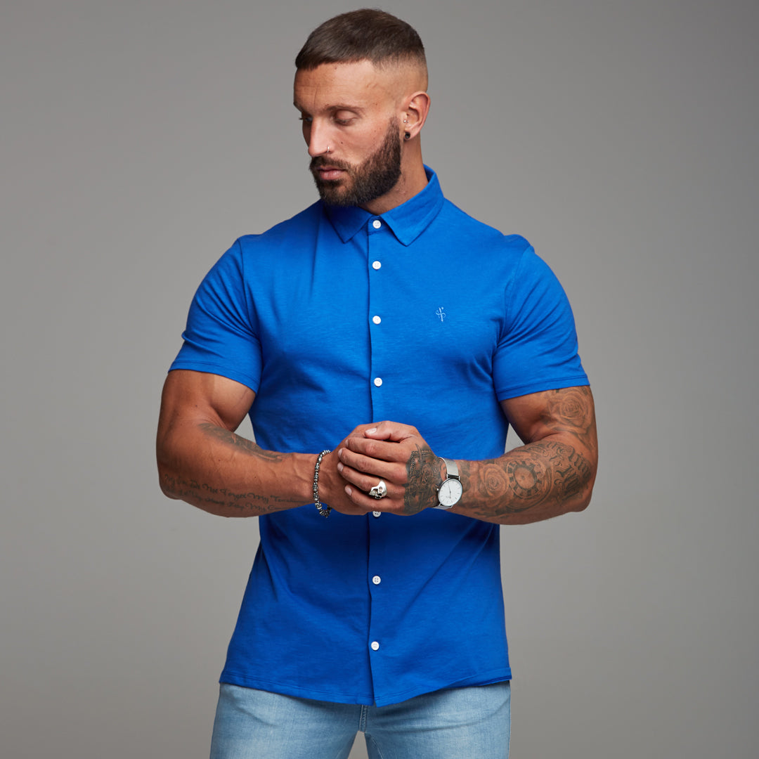 Royal Blue Jersey Short Sleeve - FSH013 (LAST CHANCE)