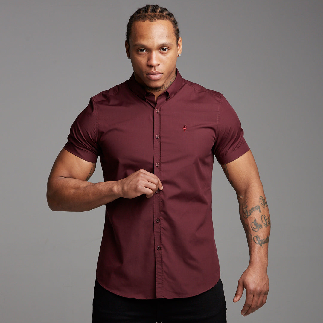 Classic Tonal Burgundy Short Sleeve - FS366 (LAST CHANCE)