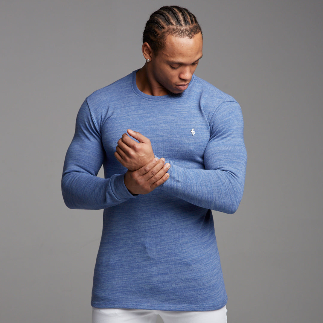 Father Sons Classic Blue Super Slim Sweater - FSH222